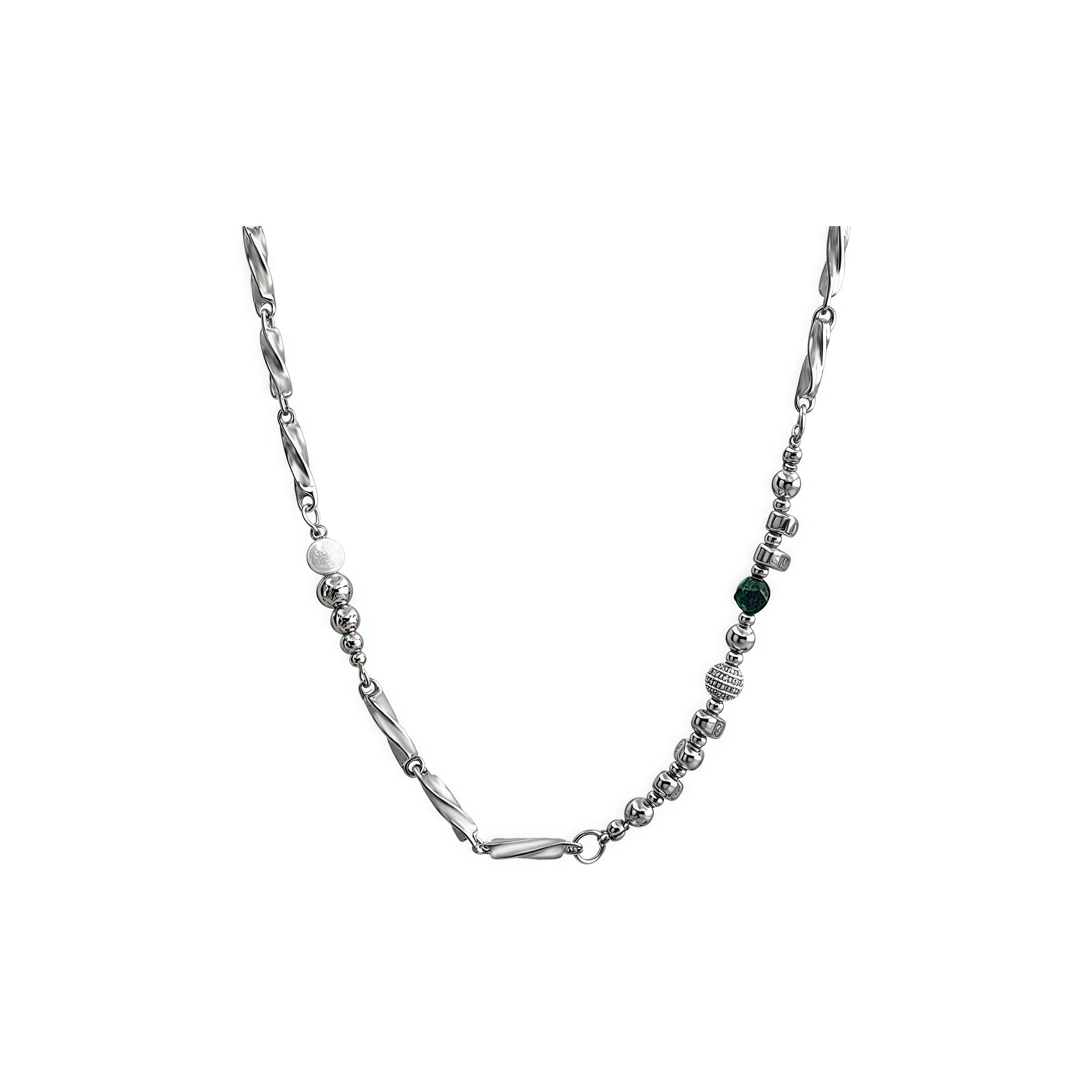 KING OF BLING Титановая сталь искусственный жемчуг ожерелья унисекс