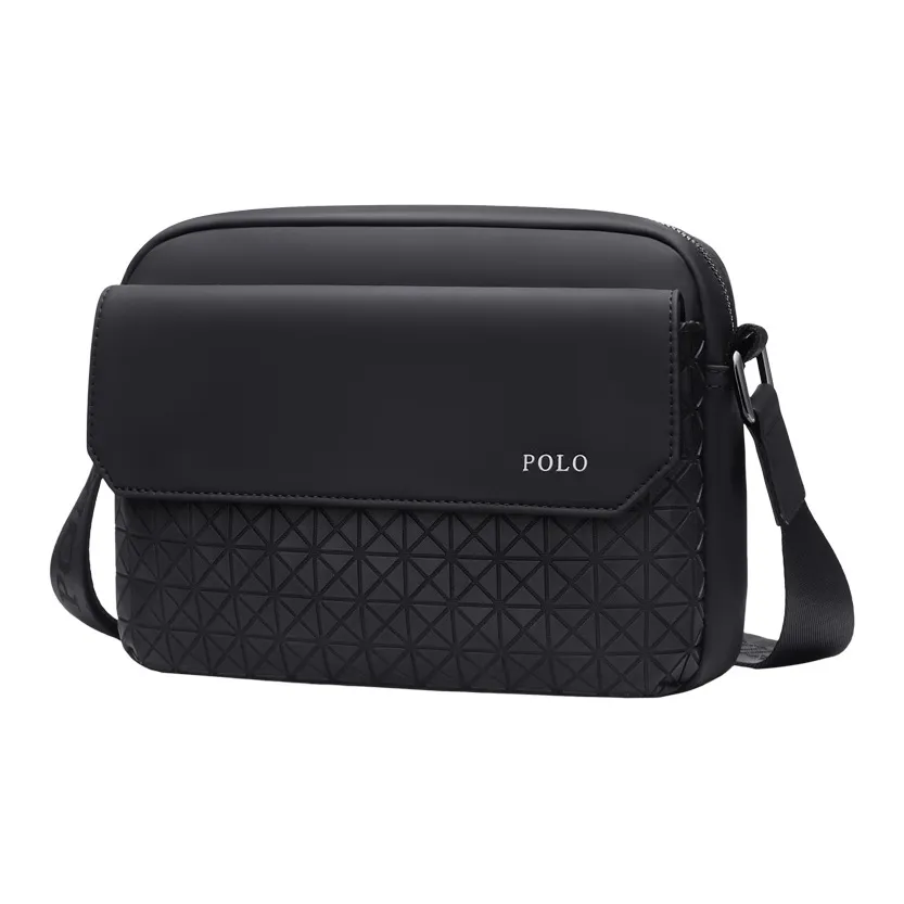 POLO Сумка через плечо из синтетической кожи унисекс черная
