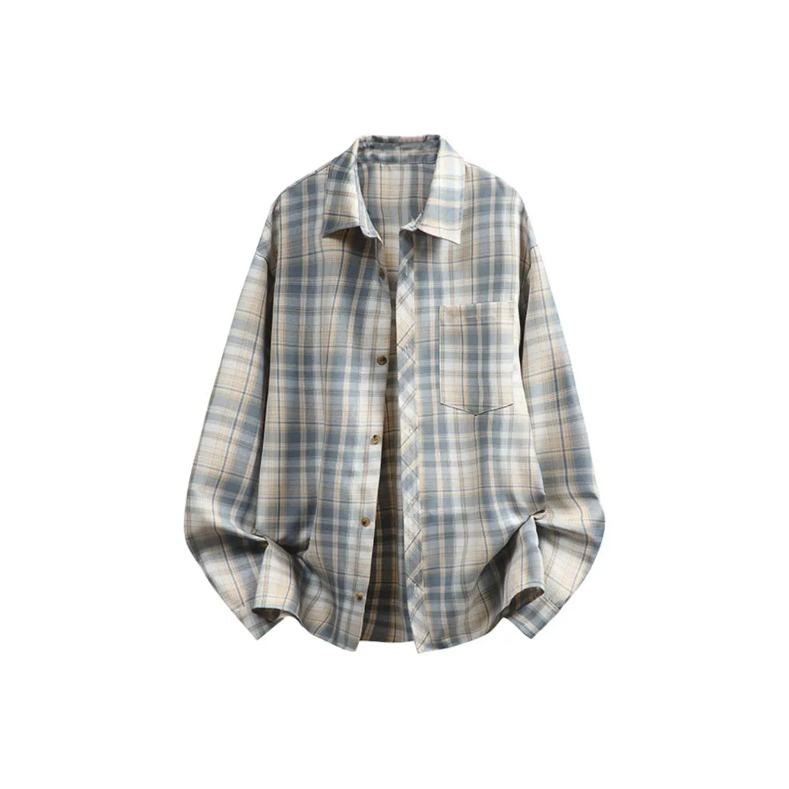 FRLMK Длинный рукав рубашка для женщин свободный крой большой размер повседневная рубашка с отложным воротником пальто удобная и универсальная для женщин