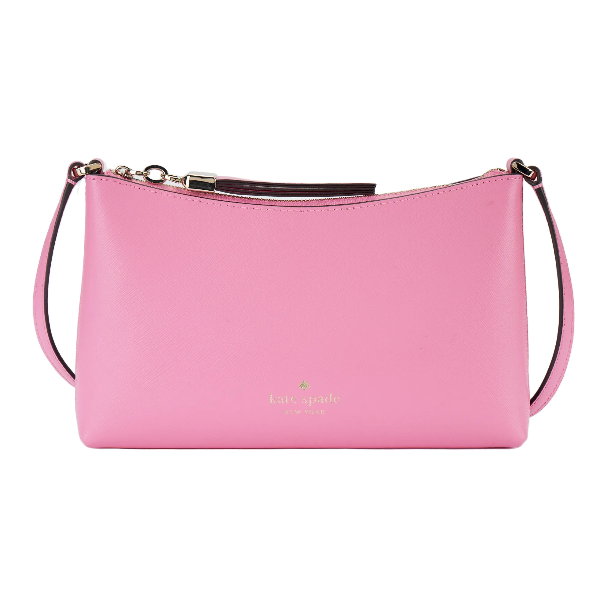 Kate Spade Saffiano кожа через плечо сумка женская розовая