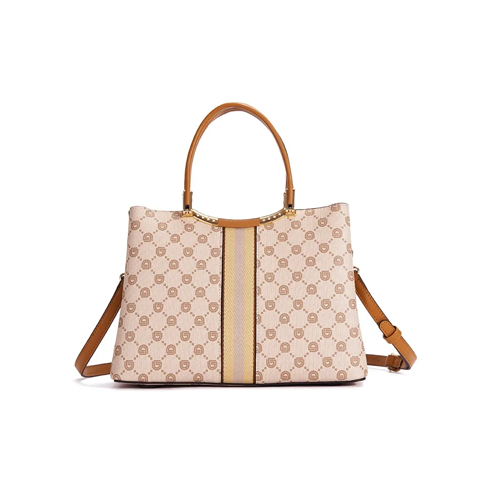 Dubaolu ПУ (полиуретан) Синтетическая кожа Сумка через плечо Сумка Обычная Женская Абрикос Кофе