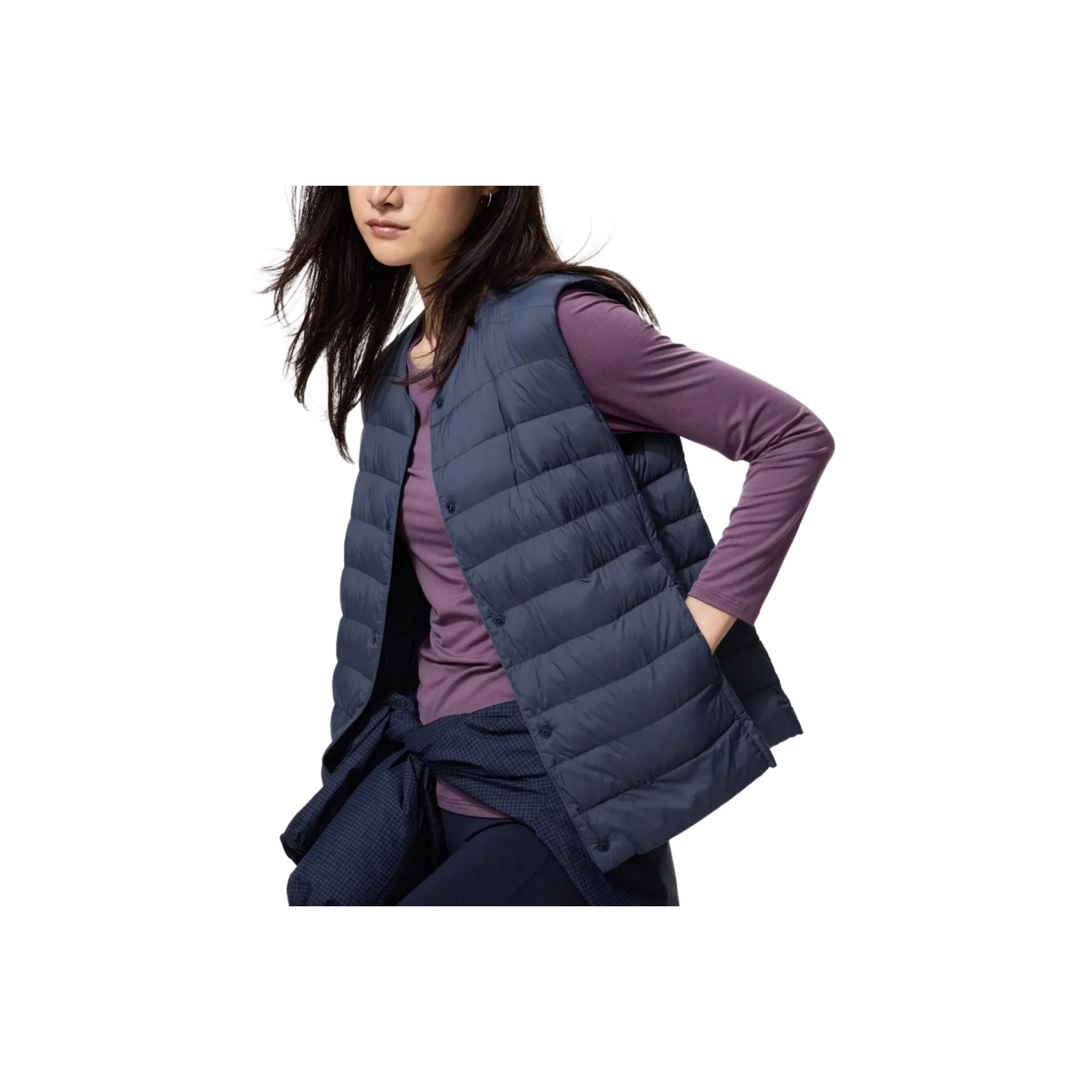 UNIQLO Фиолетовые Женские T-рубашки