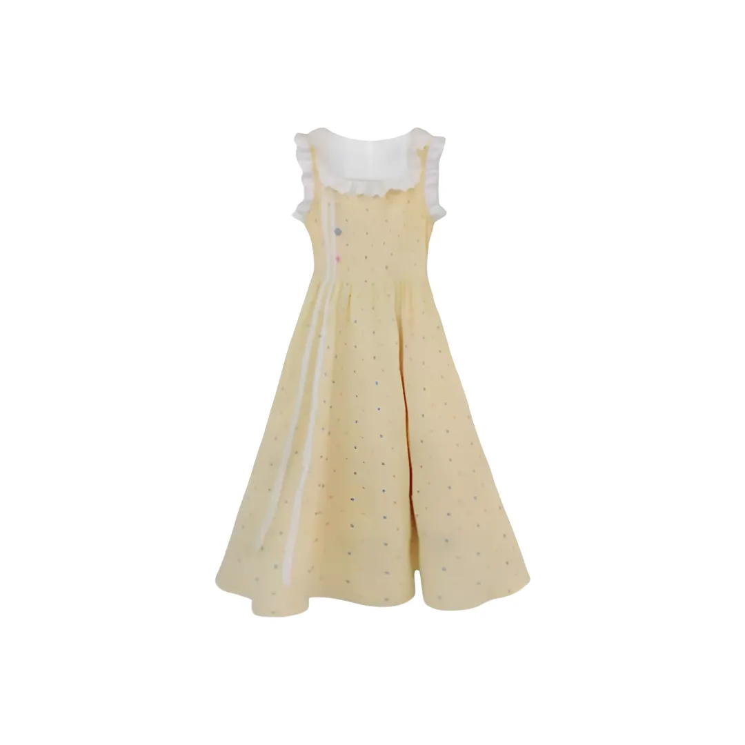 AFGGD Желтые Женские Платья без Рукавов