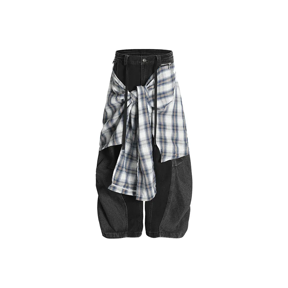 W7H1 Черный Унисекс Джинсы