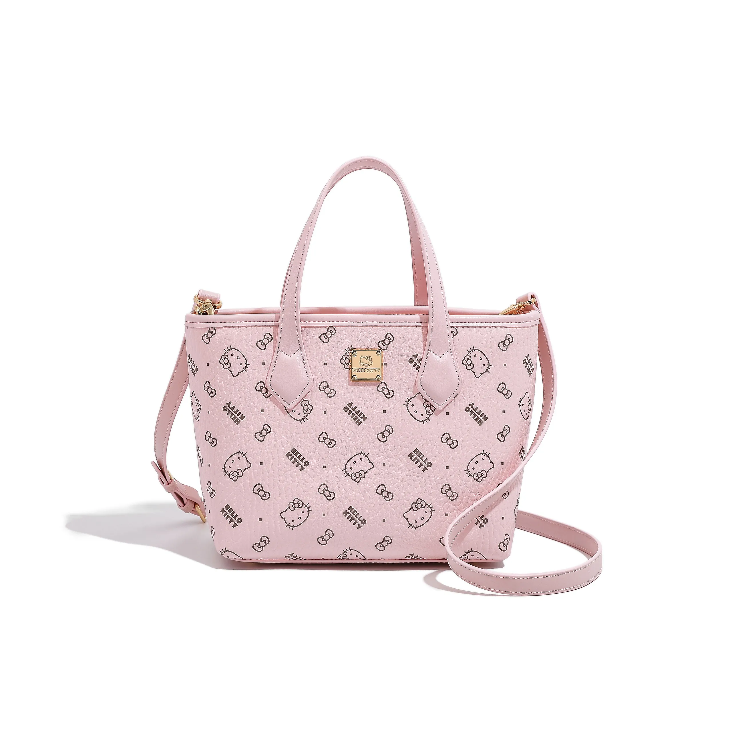Sanrio HelloKitty Hello Kitty PU (полиуретан) Сумка Стандартная Женская Розовый Молочно-чайный Коричневый