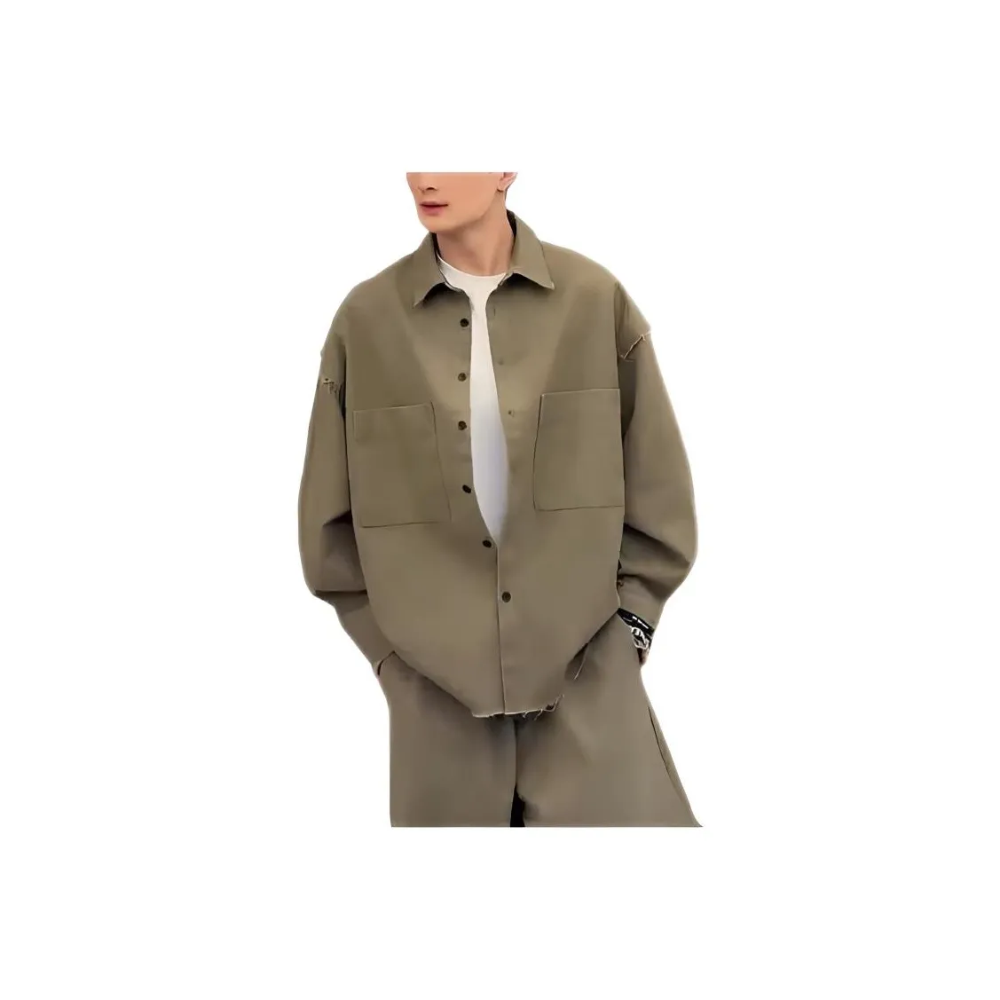 TONYBEAR Мужская одежда Американский винтаж Кисточка Свободный крой Роскошная уличная мода Стильный Дизайн Work Куртка Мужская