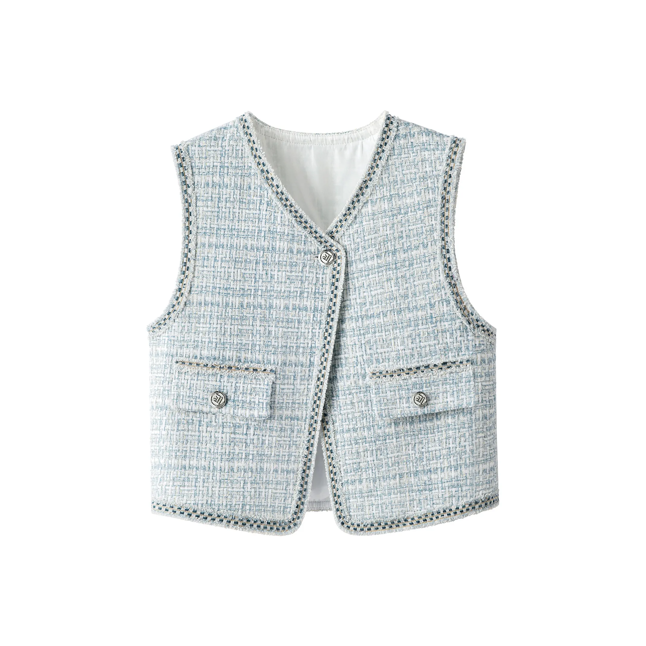 Cypress House Светло-Синие Женские Жилеты