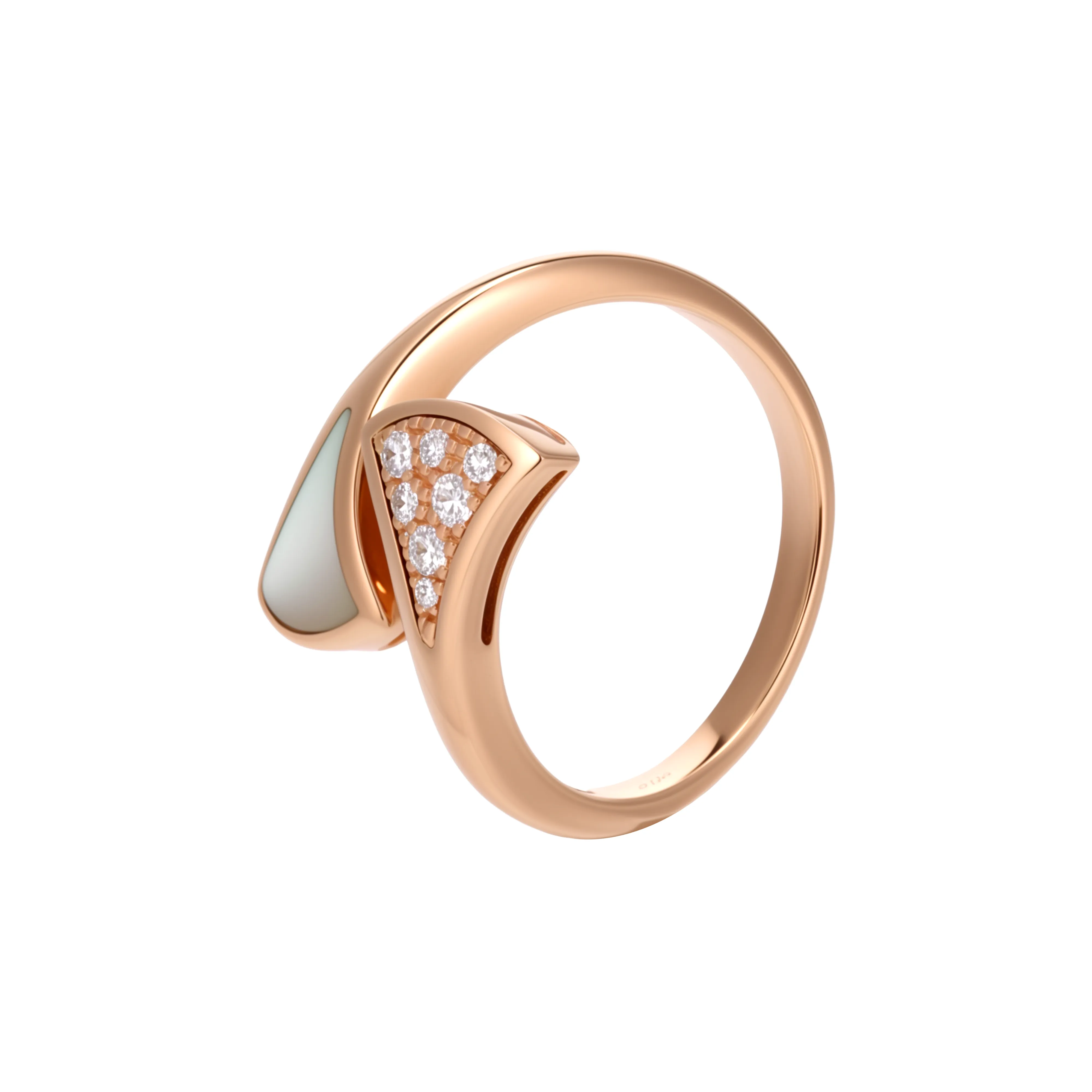 BVLGARI 18K Rose Gold Rings Women's