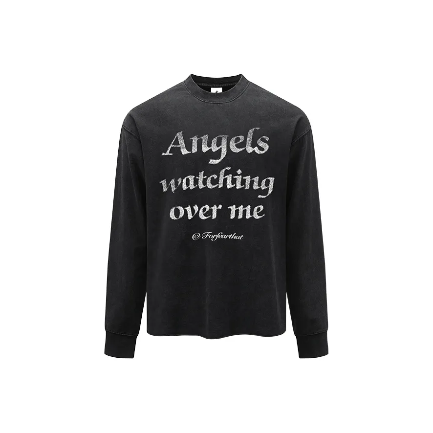 FOR FEAR THAT Промытый черный Унисекс T-рубашки