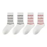 4팩 (2 화이트 블랙 + 2 화이트 레드)