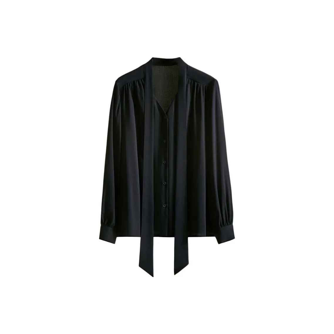 POWXV Рубашка Премиум Feel Сатин Длинный Рукав Женская