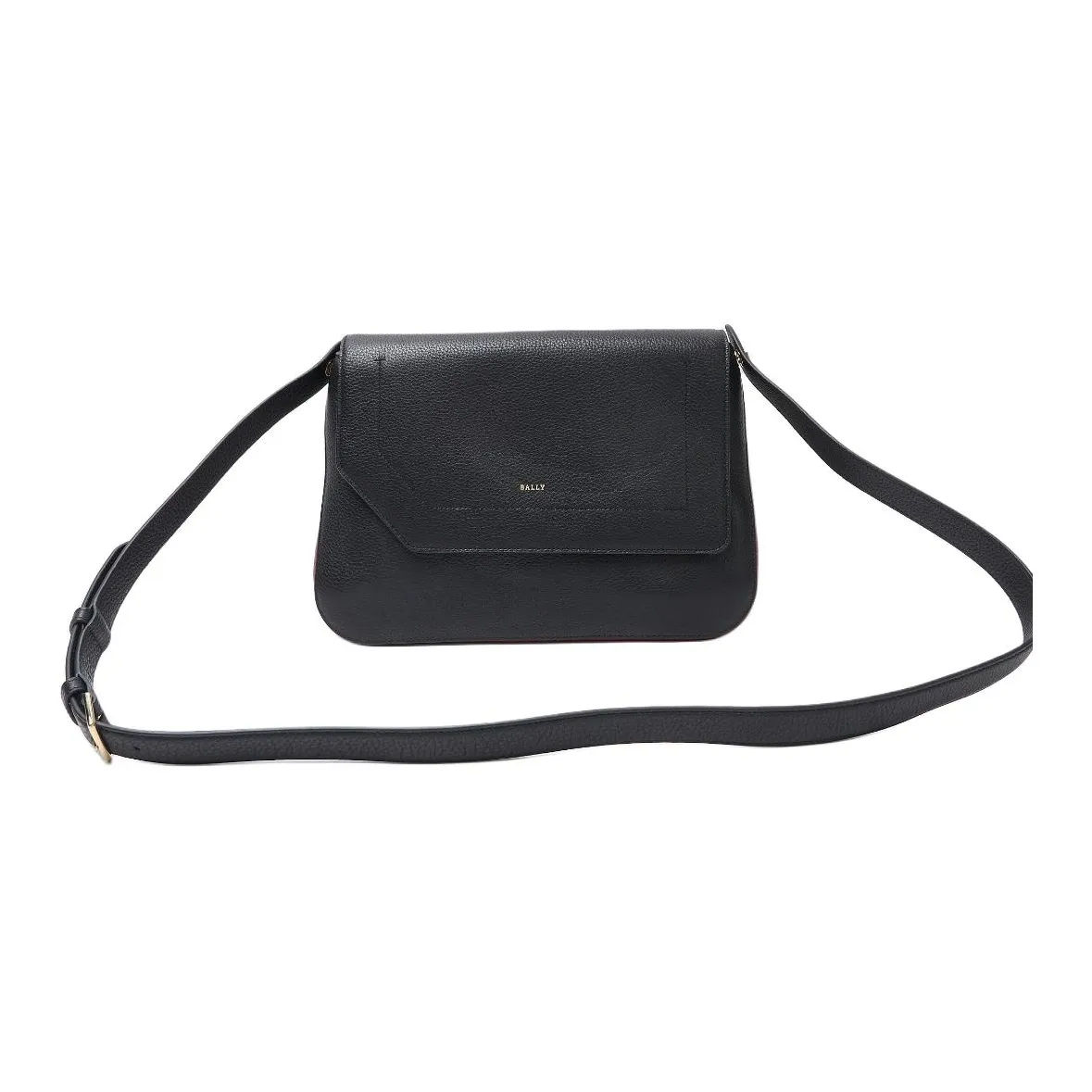 BALLY Сумка через плечо из коровьей кожи плечевая сумка среднего размера женская черная красная