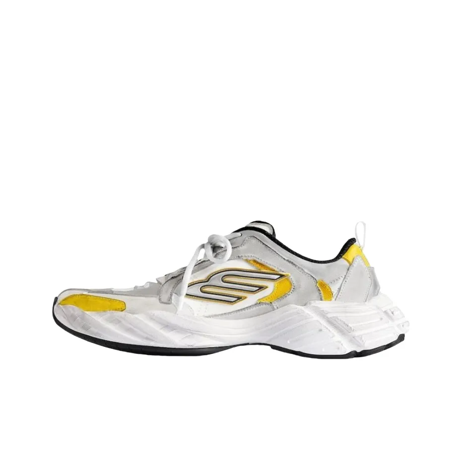 Balenciaga Monday Casual Shoes Men Low Top Yellow