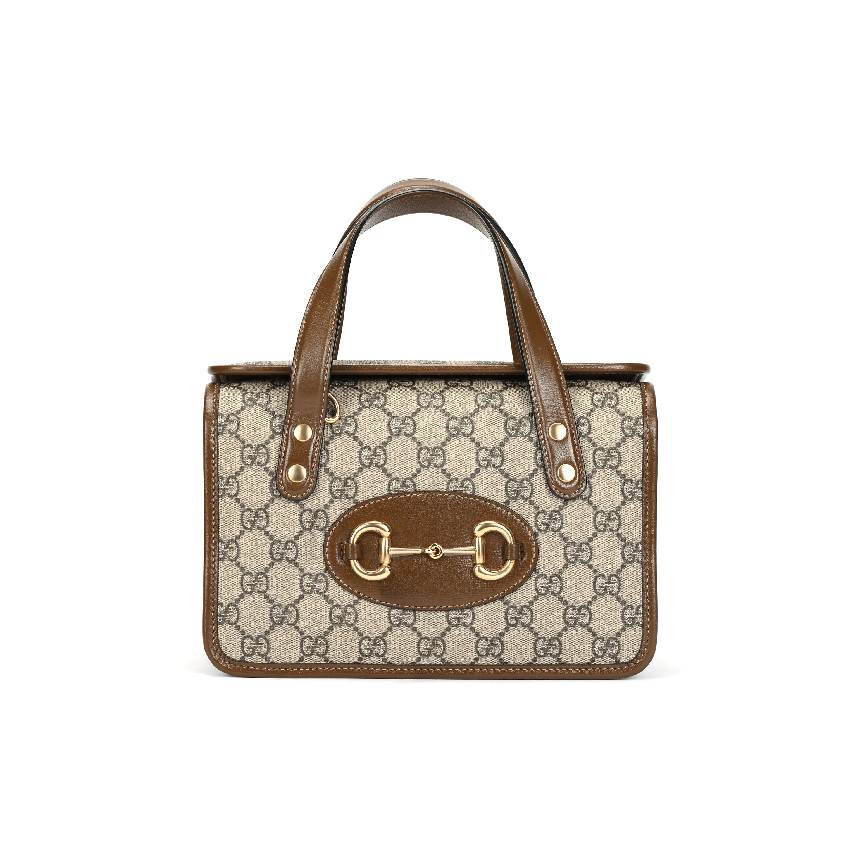 GUCCI Horsebit 1955 Mini Top Handle ShoulderBag Female Brown
