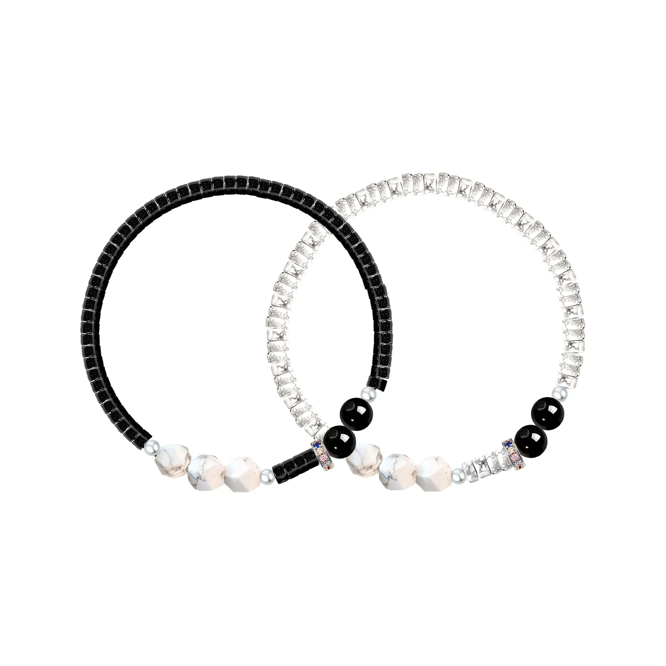 SIMPLE JOYS Белый Бирюзовый Браслеты Унисекс