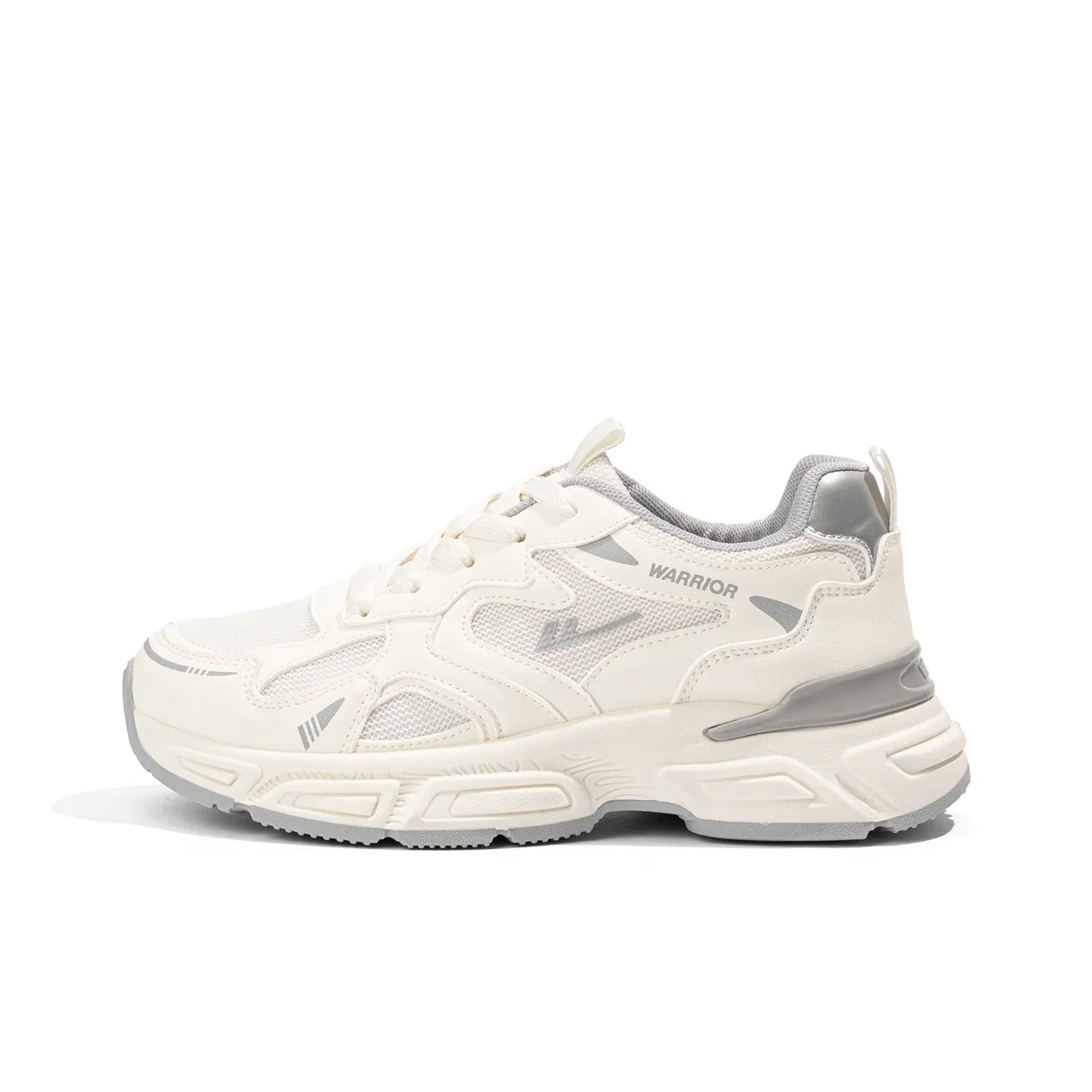 Warrior Аbrasion Resistant Дышащий Легкий Низкий Топ Кроссовки для бега Женские Бежево-серый