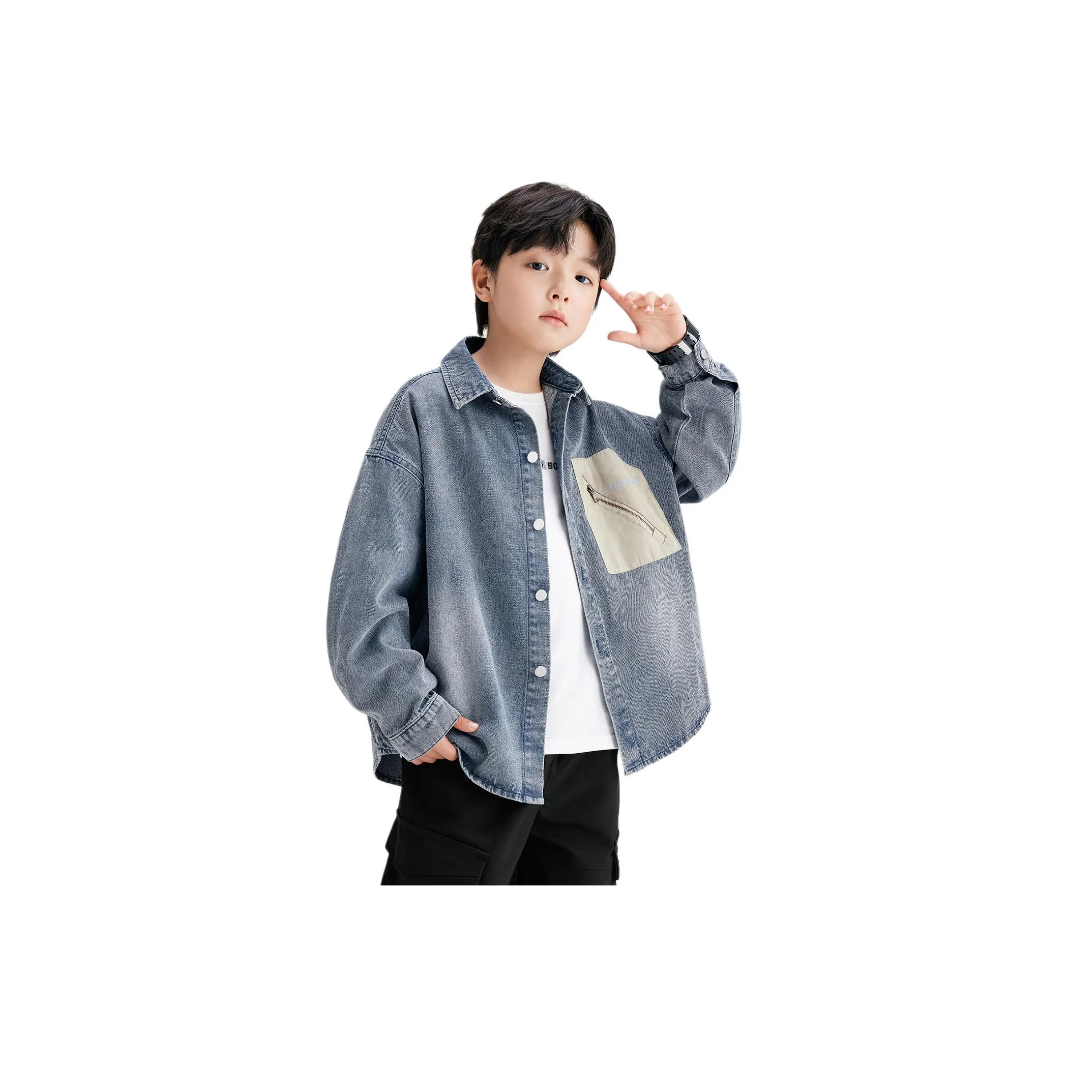 ZOSEE Loose Fit Soft Denim Jacket Baby