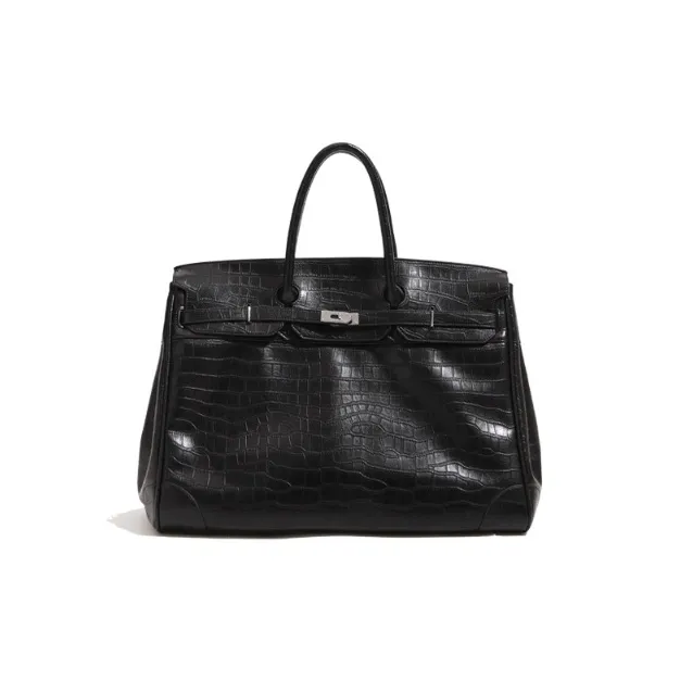 VIHUS Коровья кожа Тоут Сумка Стандартная Мужская Черная