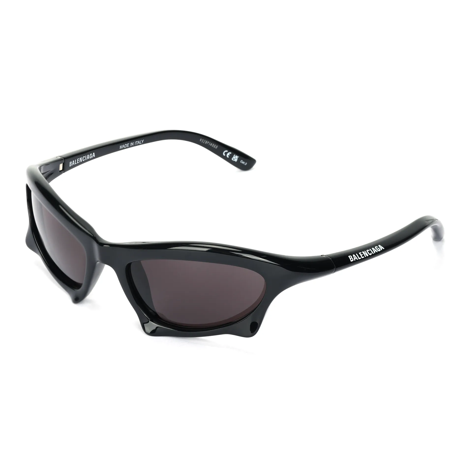 Balenciaga Bat Rectangle Sunglasses Black