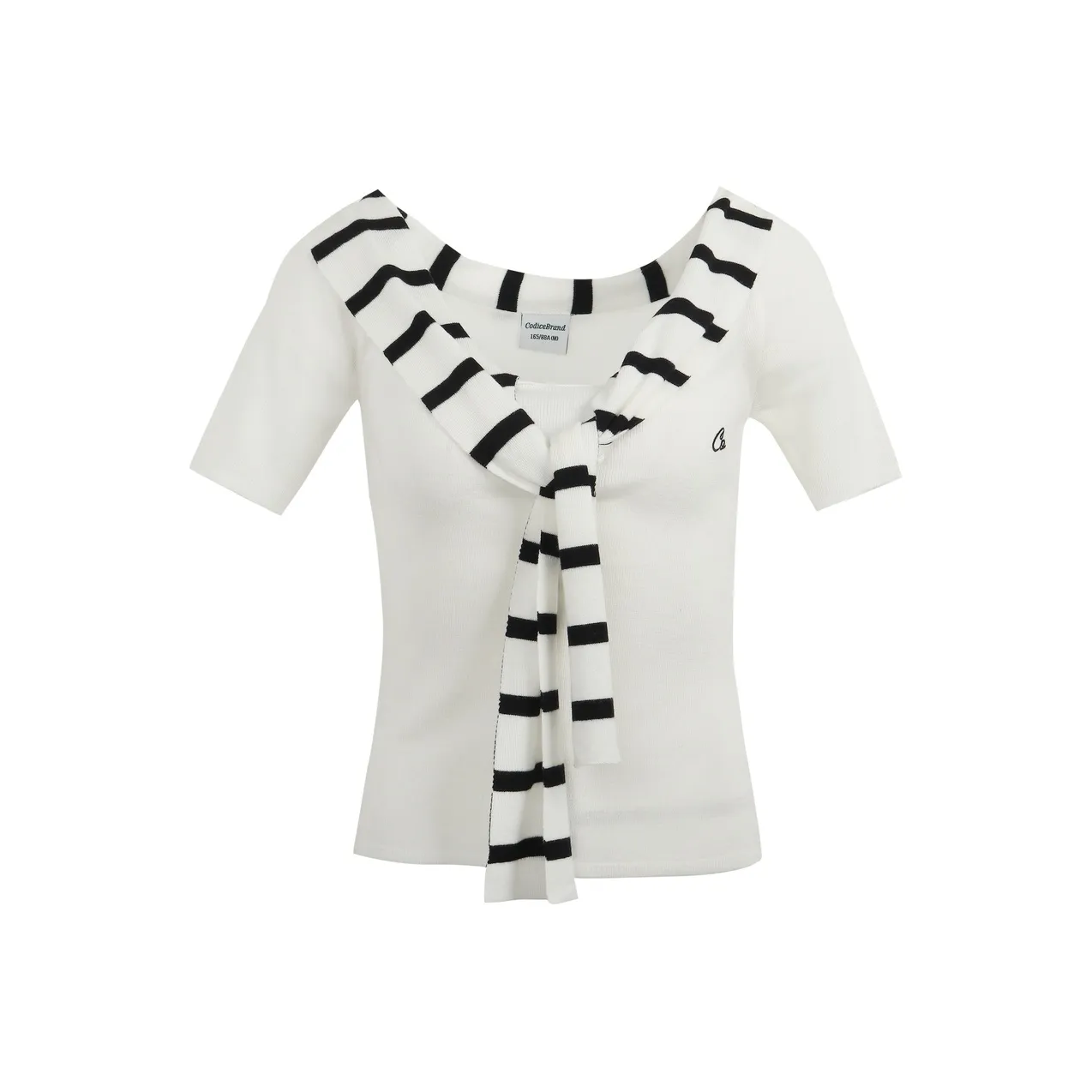 CODICE.HE Белый Полупрозрачный Женские T-рубашки