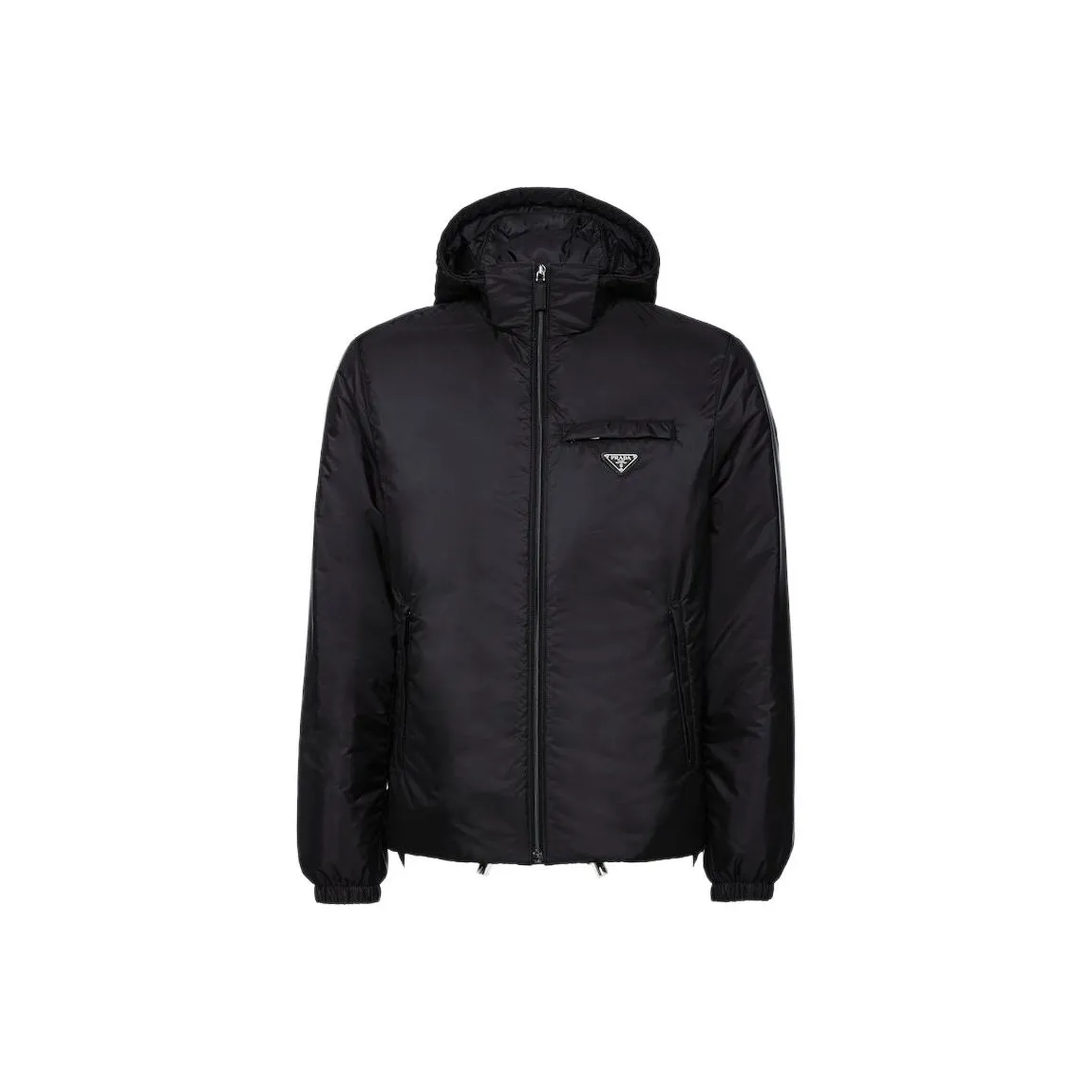 PRADA Logo Plaque Padded Jacket