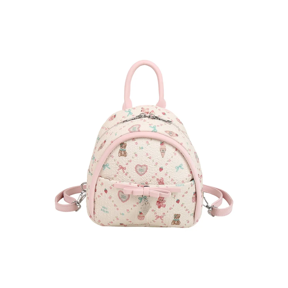 Miss Angel ПУ (полиуретан) Рюкзак Стандартный Женский Пузырьки Клетка Пузырьки Клетка Кнопка Пузырьки Клетка Синий Розовый Клетка