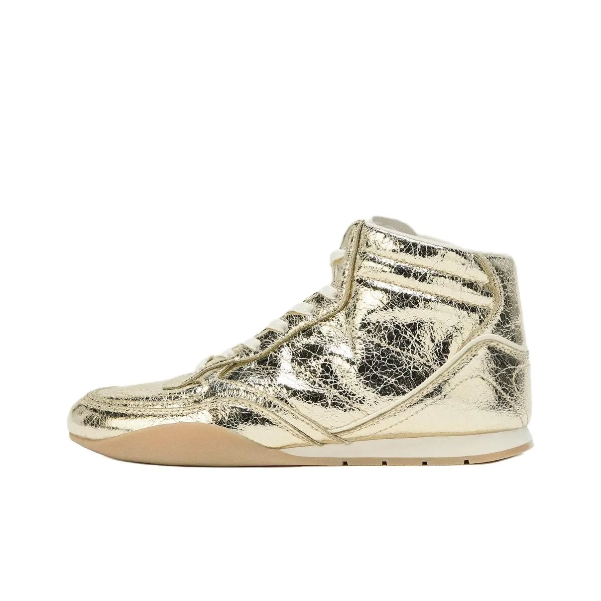 ZARA Ботильоны Золотые Женские