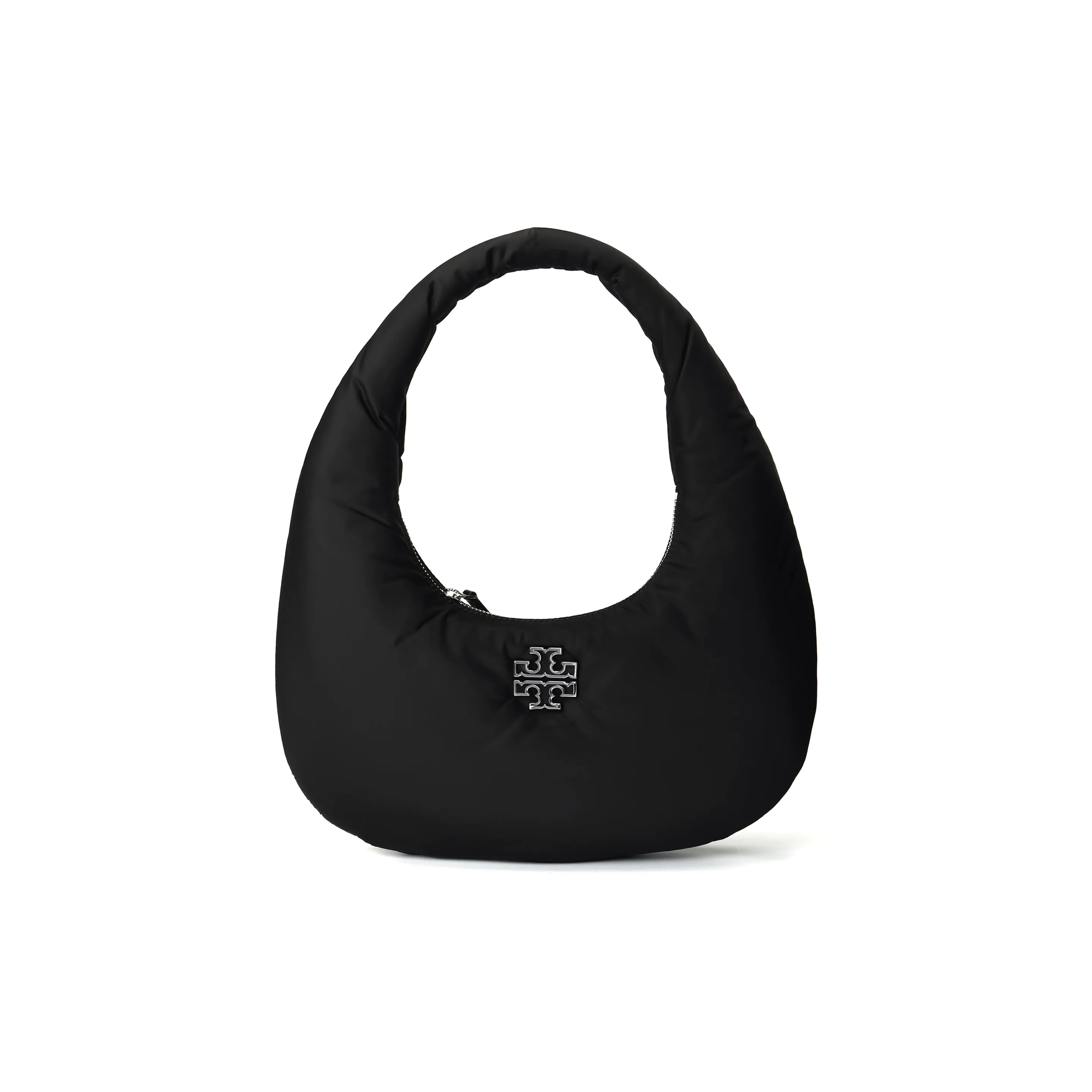 TORY BURCH Britten Нейлон Облачная Сумка Полумесяц Подмышечный Сумка Стандартная Женская Черная