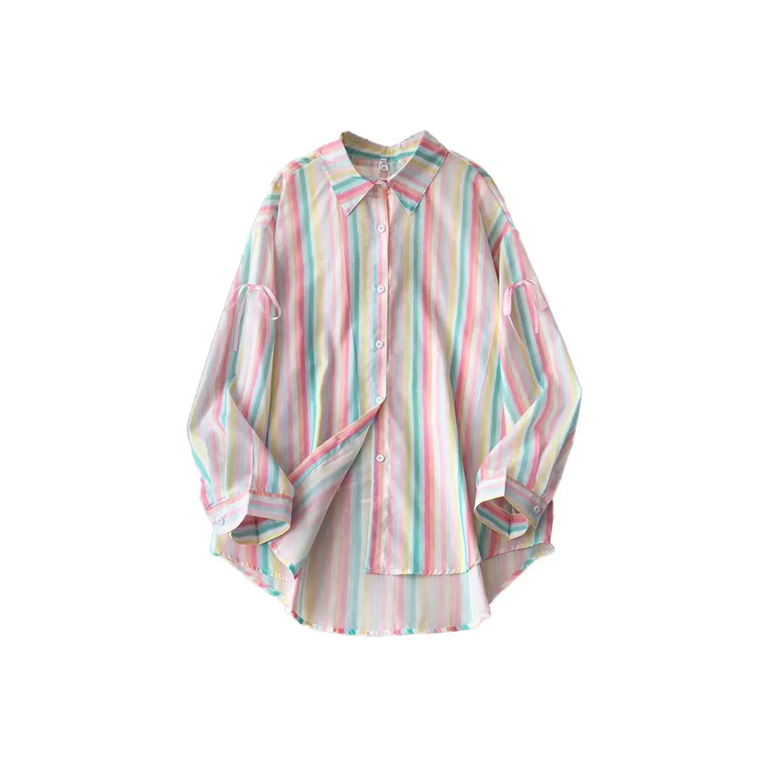 SYEEE WITH U Розовые полосы Женские Рубашки