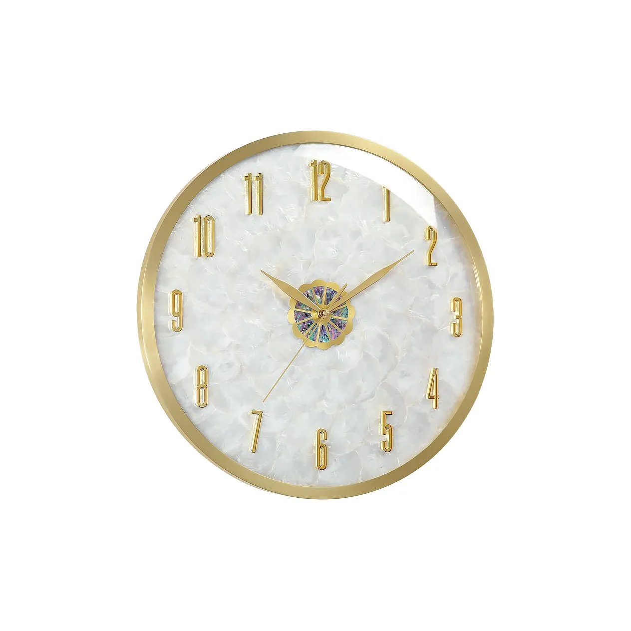 HENSE Кварцевый механизм сплав стена часы унисекс бежевый HW9221