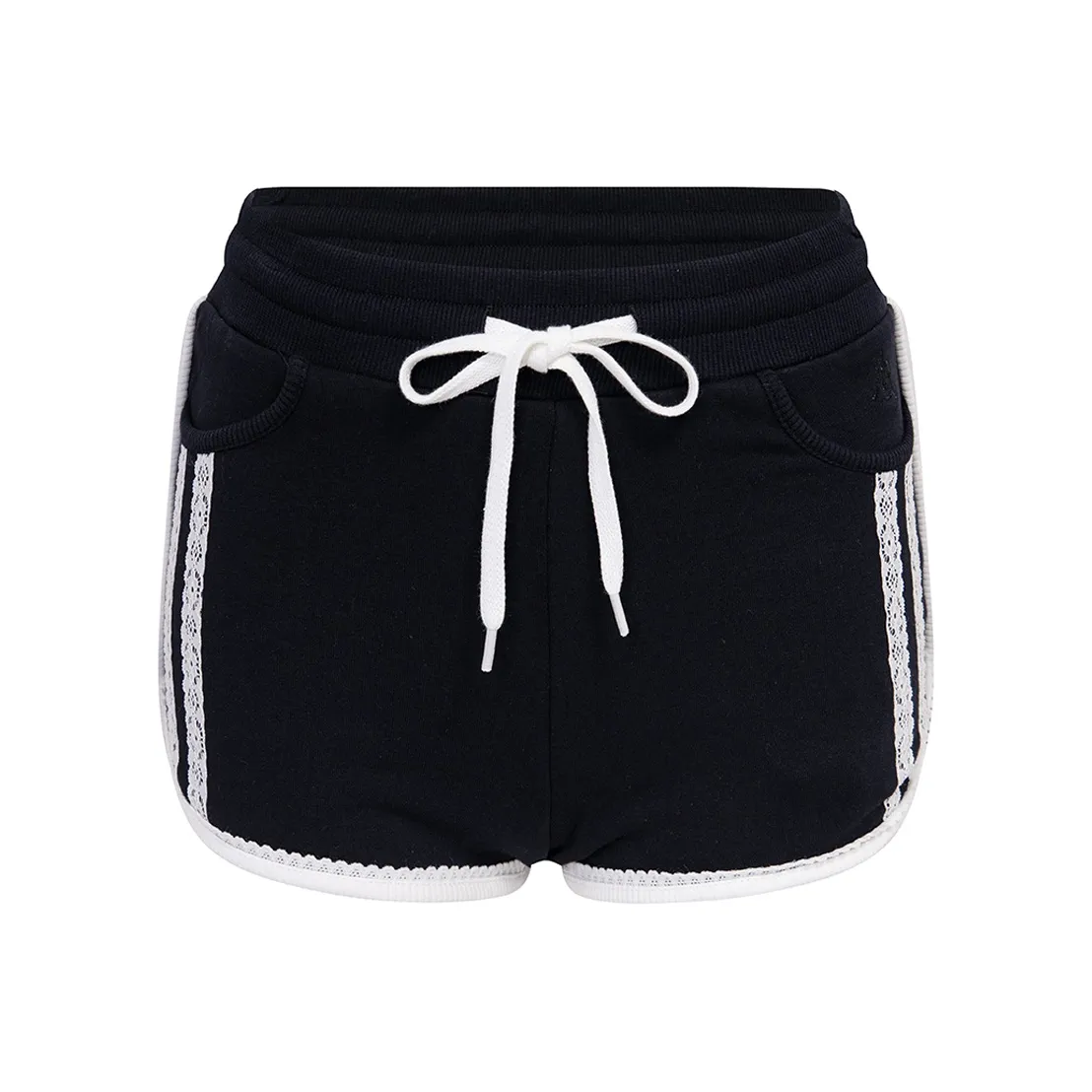 Ariseism Два Тон Кружево Trims Sports Casual Шорты Для Женщин Летние Облегающие крой Верхняя одежда Горячие Штаны Женские