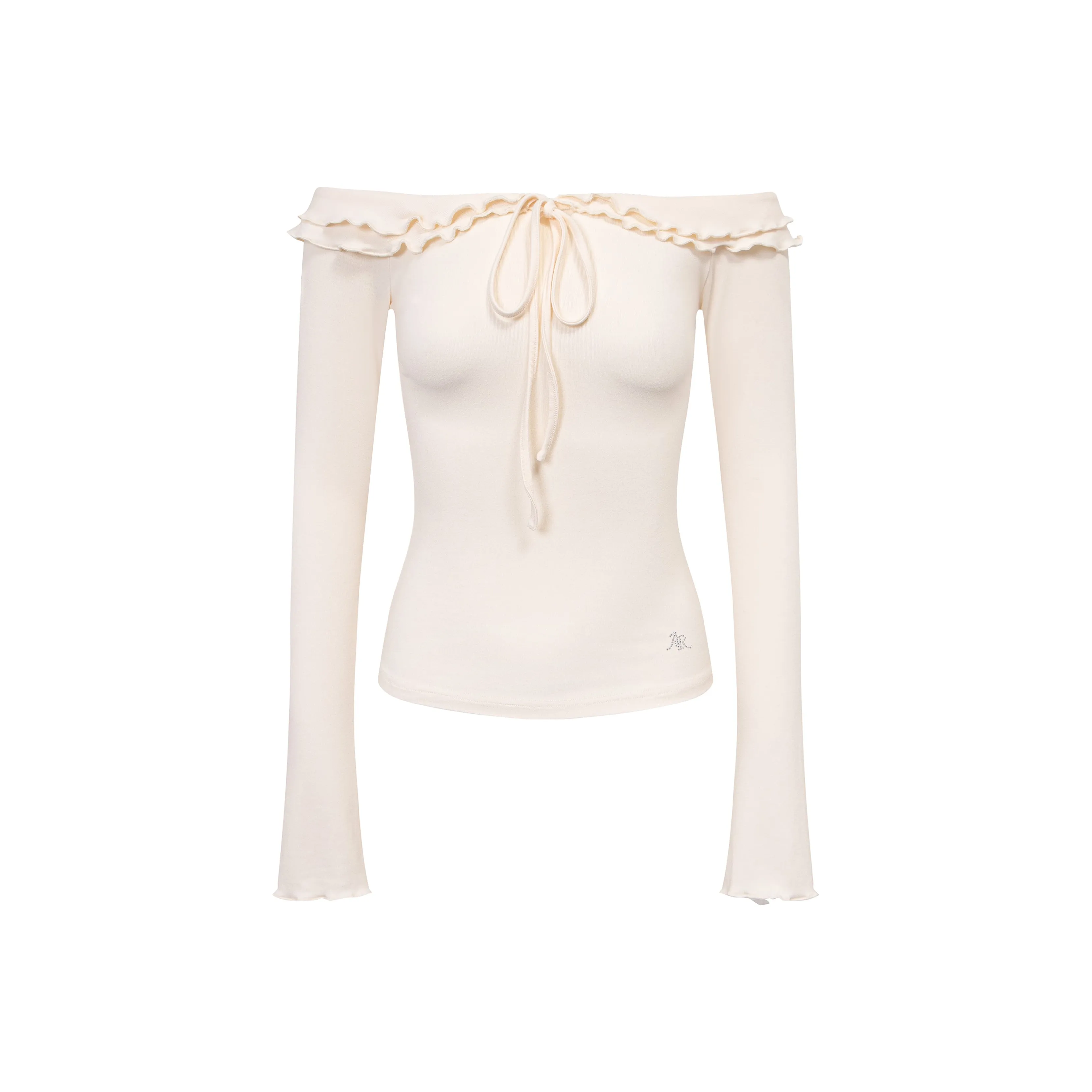 Ariseism Обычный Off The Плечо Длинный Рукав Т-Рубашка Для Женщин Осенний Облегающий крой Топ Женские