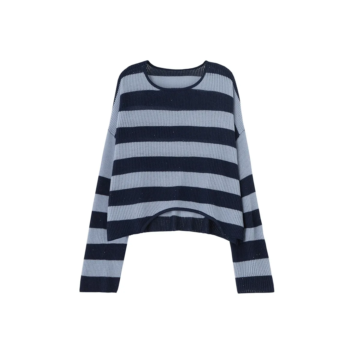 SOON FLOWER Темно-синий Синий Полосы Женские Свитера