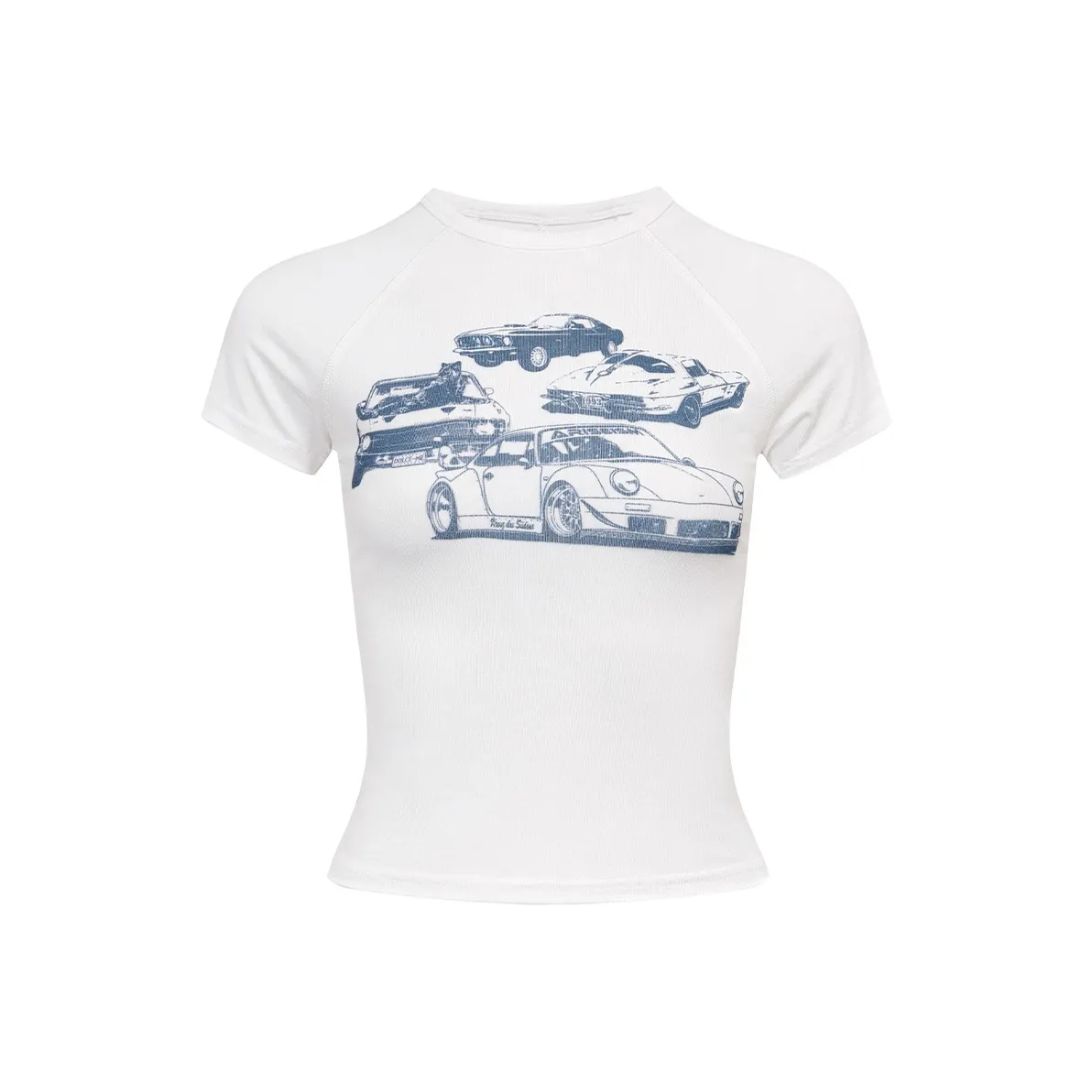 Ariseism Стильный с принтом короткий рукав футболка женская летний горячая девушка облегающий крой топ женский