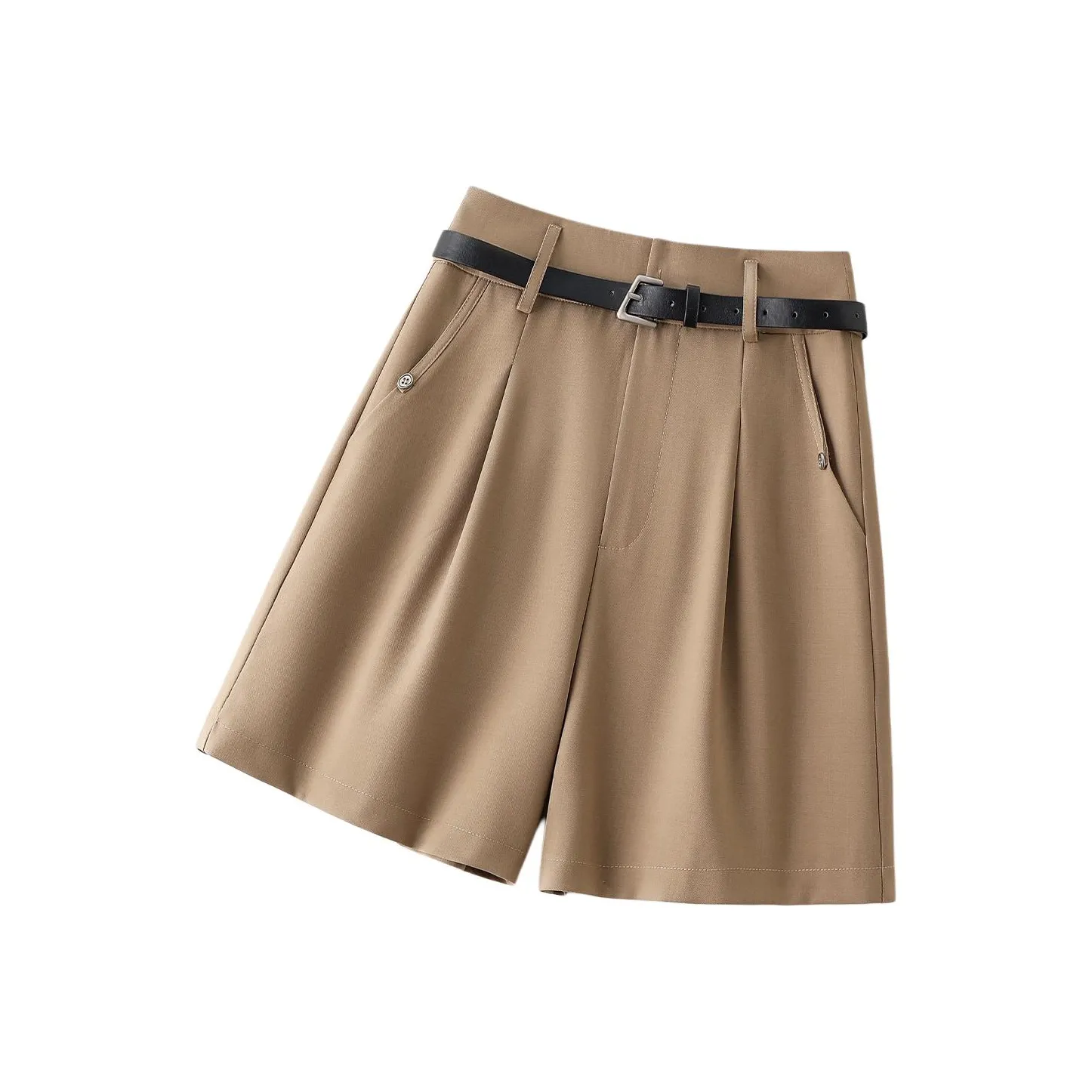 IHIMI Khaki Женские Повседневные Шорты