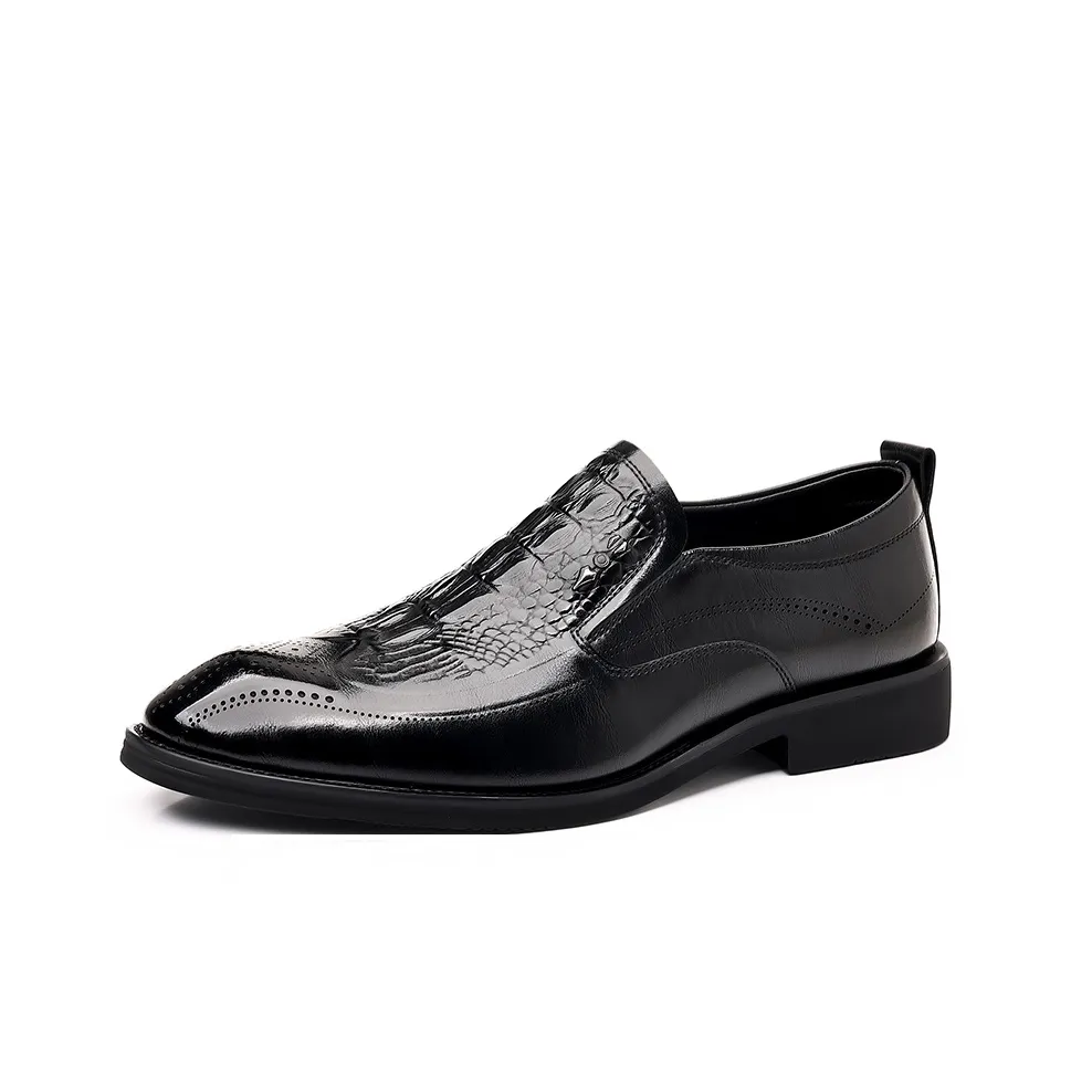 H2 Высокое качество Бизнес Корейский стиль Голень Британский стиль Мужская обувь Универсальный Удобный Повседневные кожаные туфли Мужской