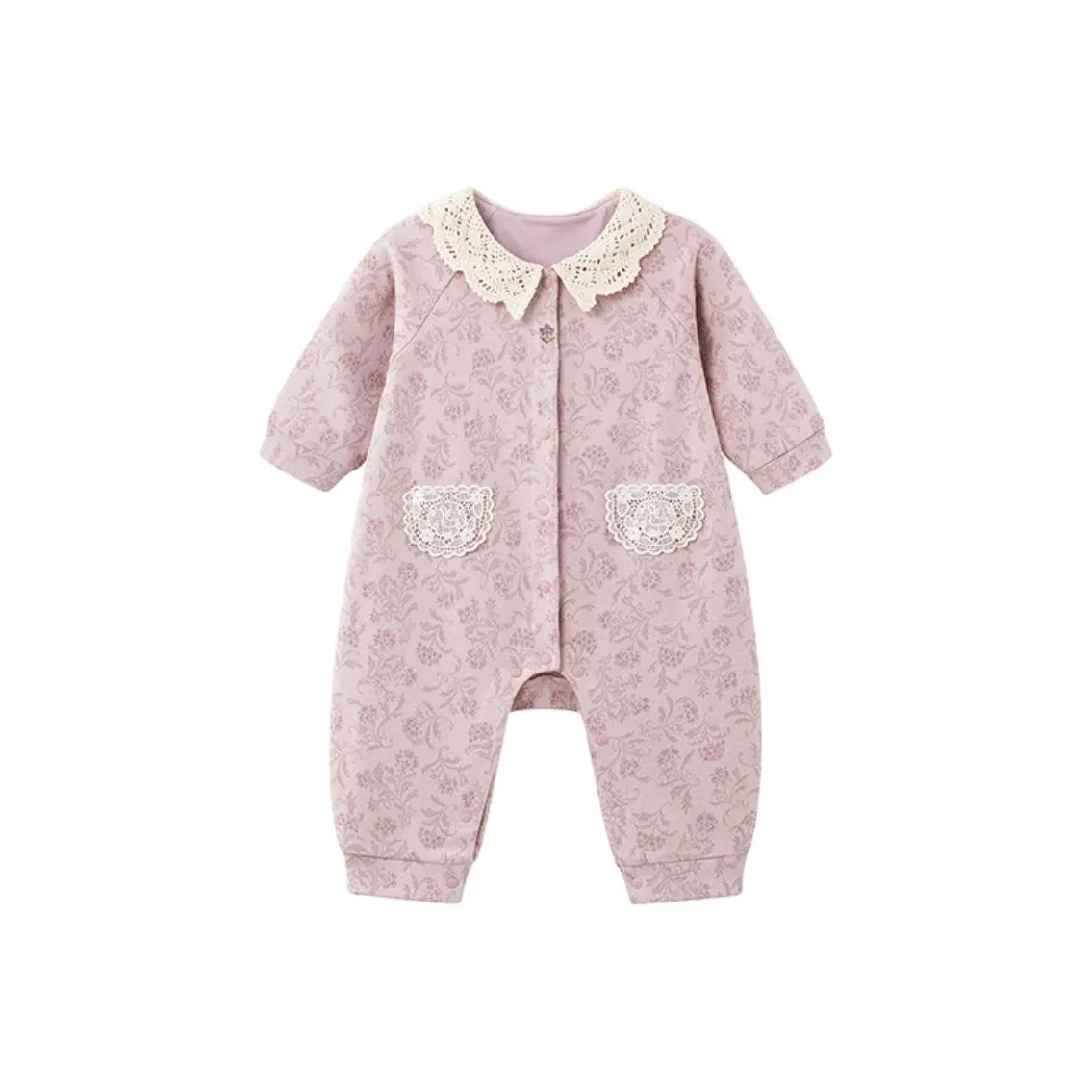 YeeHoO Серый Элегантность Фиолетовый Унисекс Комбинезоны / Ползунки