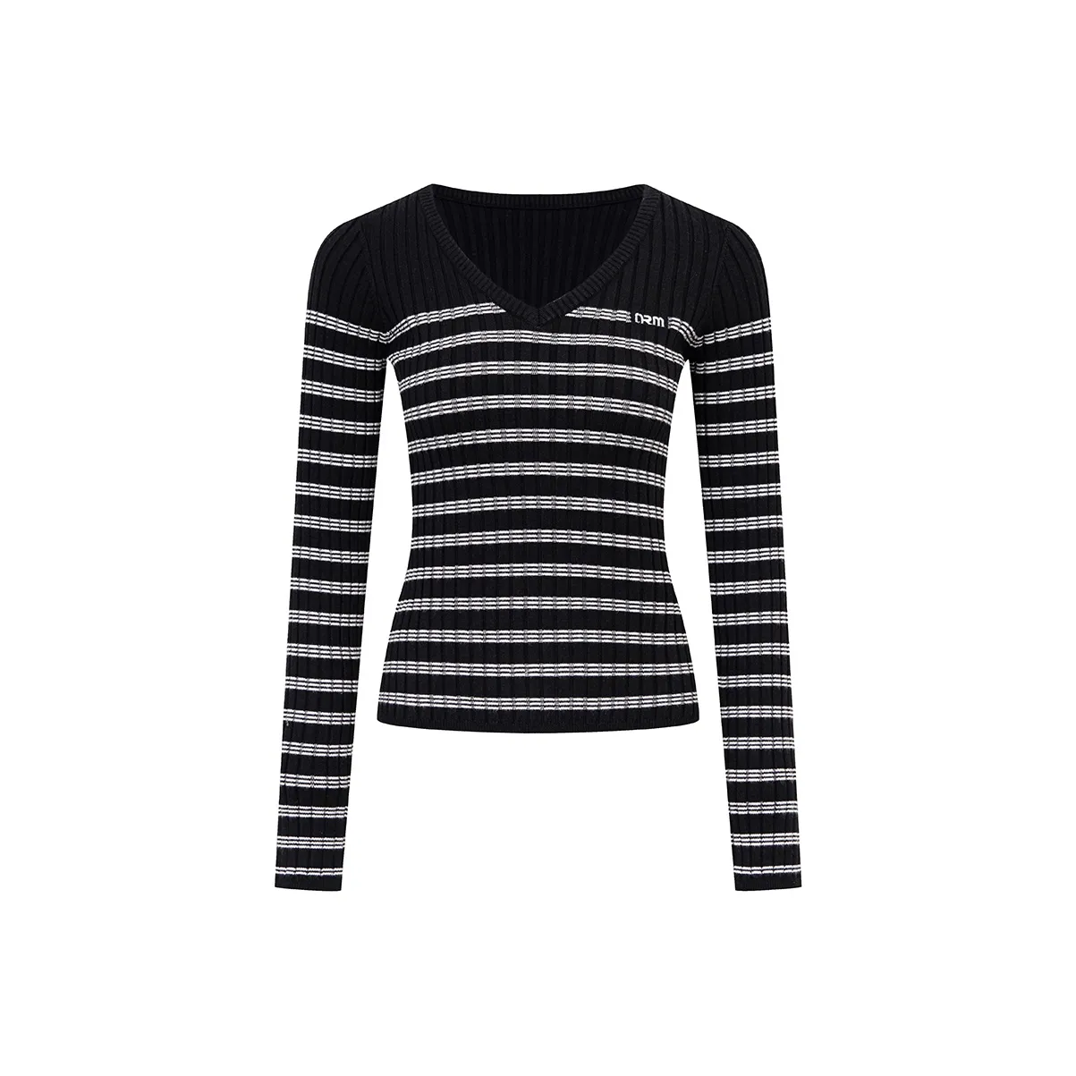 Ariseism Дизайн V-образный вырез Трикотаж Женский AUTUMN Горячая девушка Облегающий крой Топ Женский