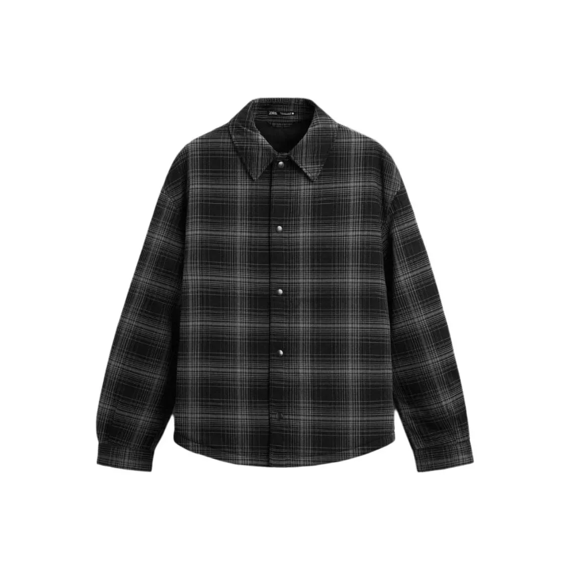 ZARA Зебра с принтом Темно-серый Унисекс Пуховики