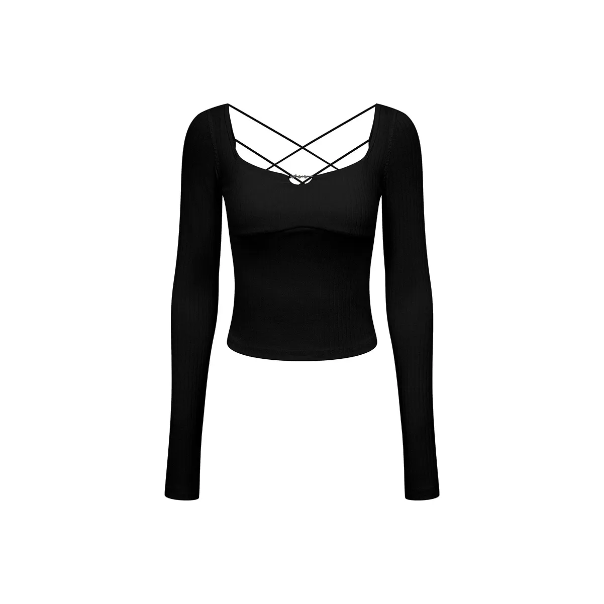 Ariseism Обычный Дизайн Inspired Асимметричный Длинный Рукав Т-Рубашка Женская AUTUMN Горячая девушка Облегающий крой Топ Женский