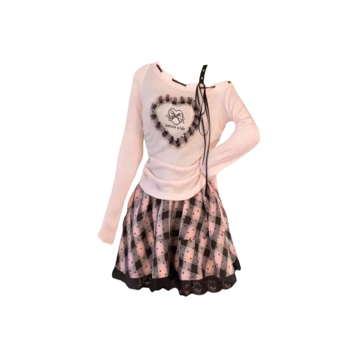 MITX Розовый Женские Длинные Платья с Длинными Рукавами