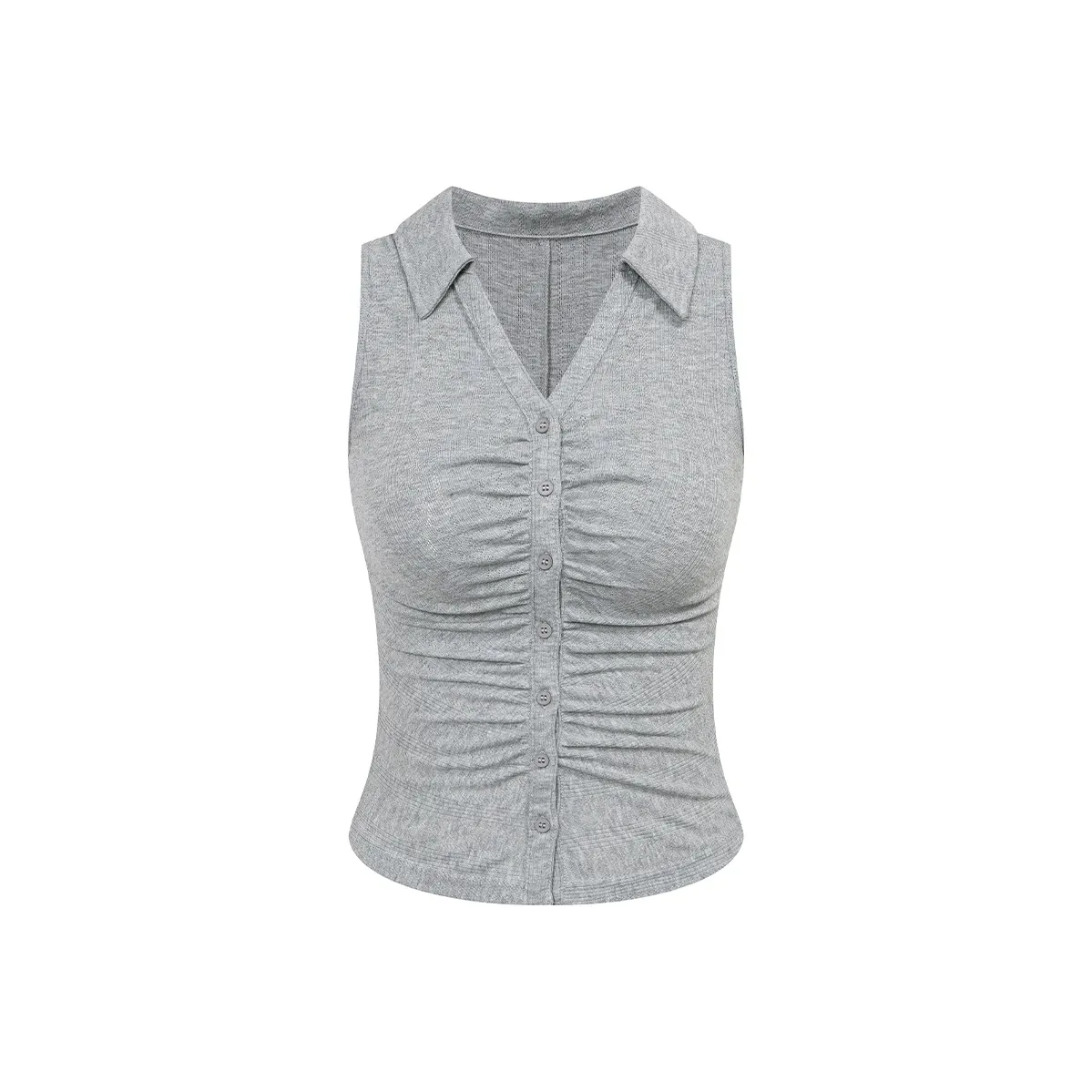 Ariseism Дизайн Sensitive Плиссированный Без рукавов Майка Для Женщин Летний Горячий Девушка Облегающий крой Топ Женские