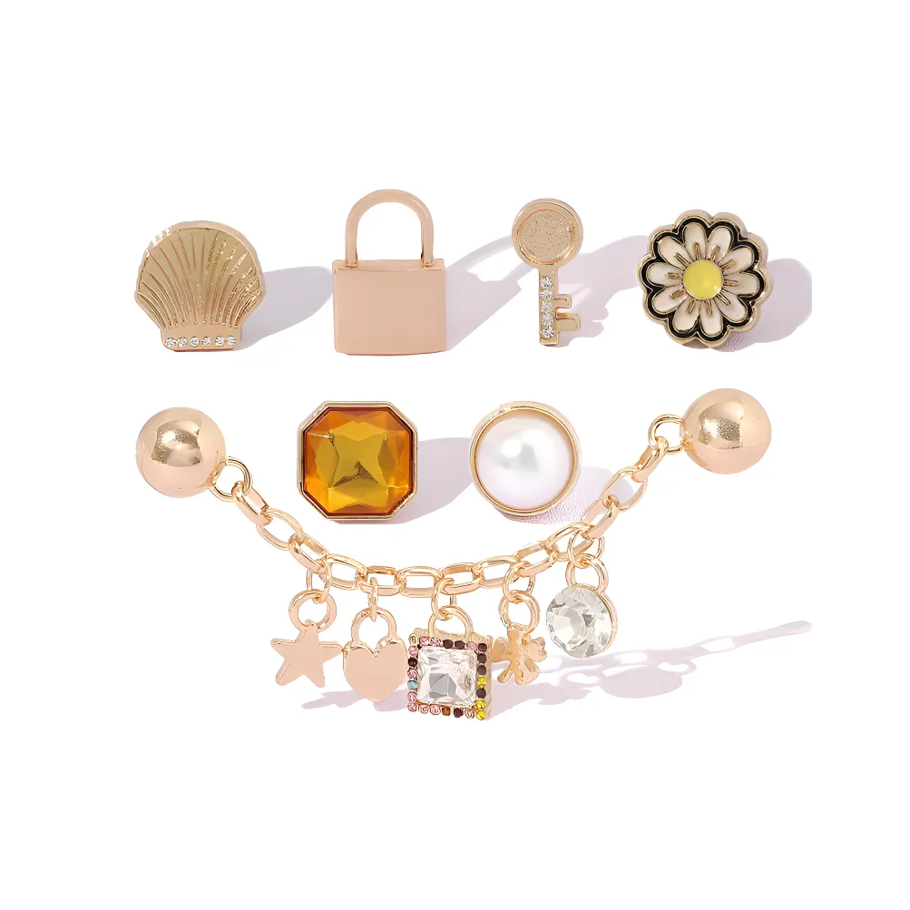 Fortune Horse Премиум Металл CHANEL Inspired Мода Универсальный DIY Аксессуары для обуви Аксессуары Унисекс