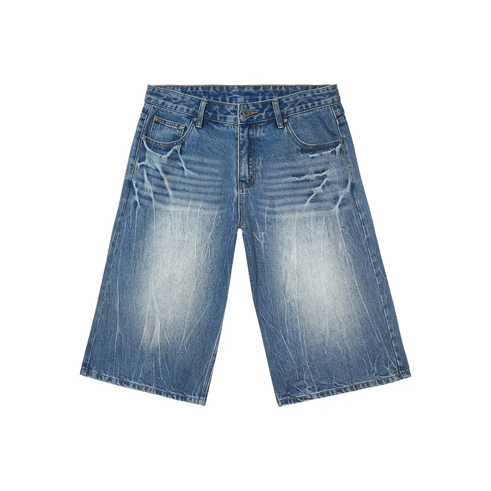 AIKEN Blue Unisex Джинсовые шорты