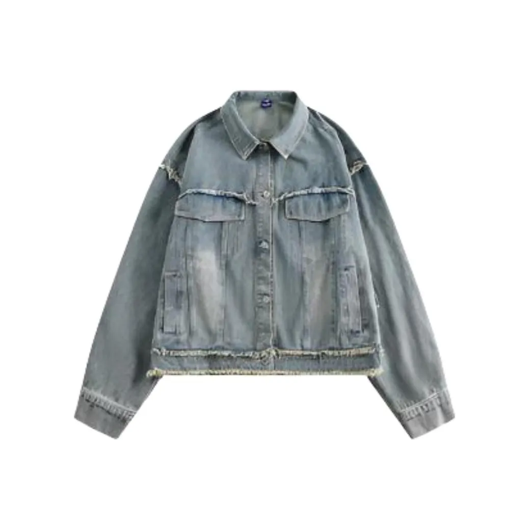 DANCANG Светло-синие женские джинсовые куртки