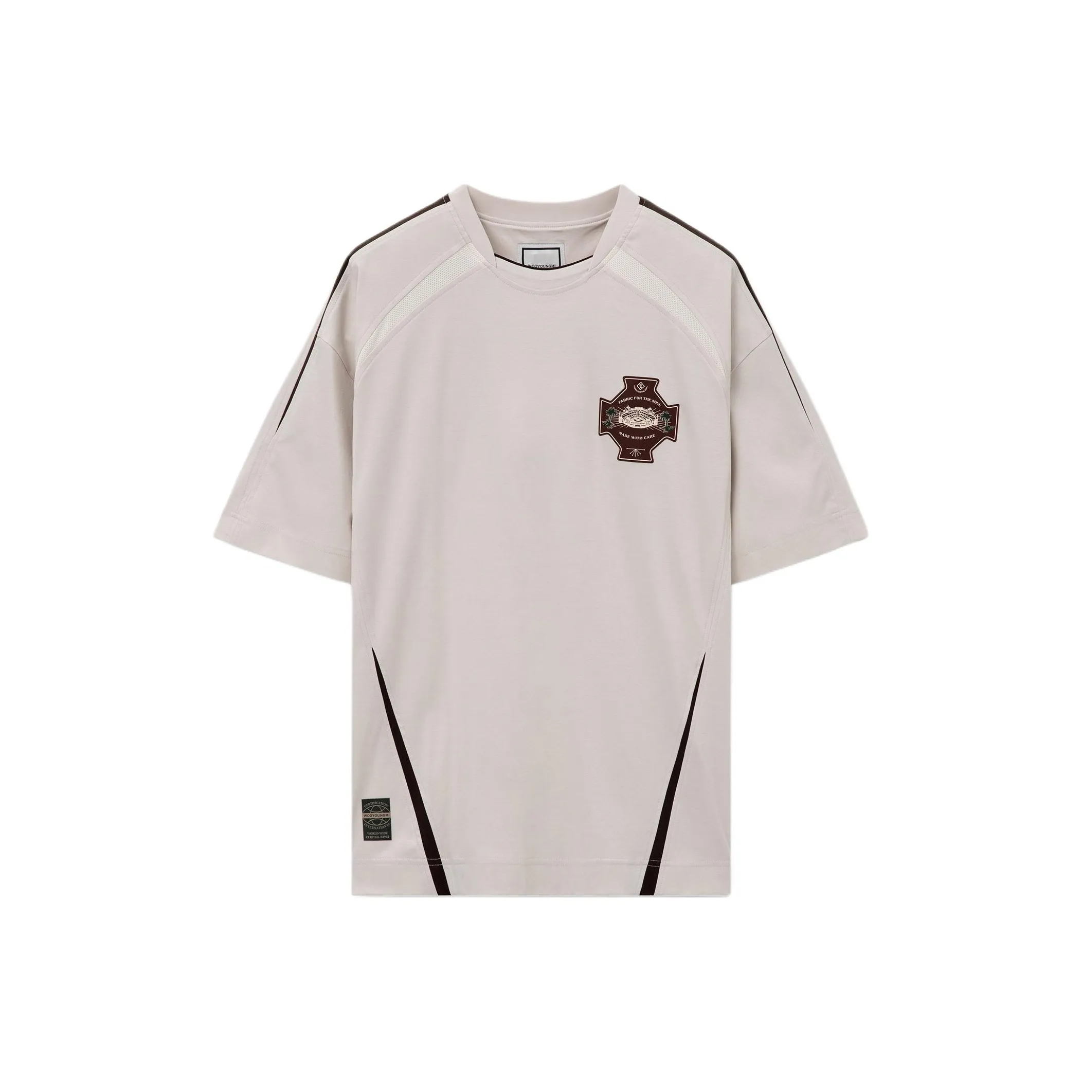 WOOYOUNGMI Бежевый Мужской T-Рубашки