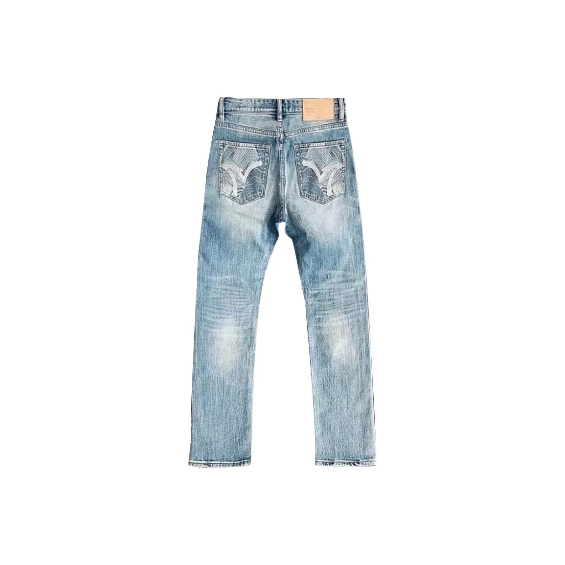 YICHEN Синий [Вышивка] Унисекс Джинсы