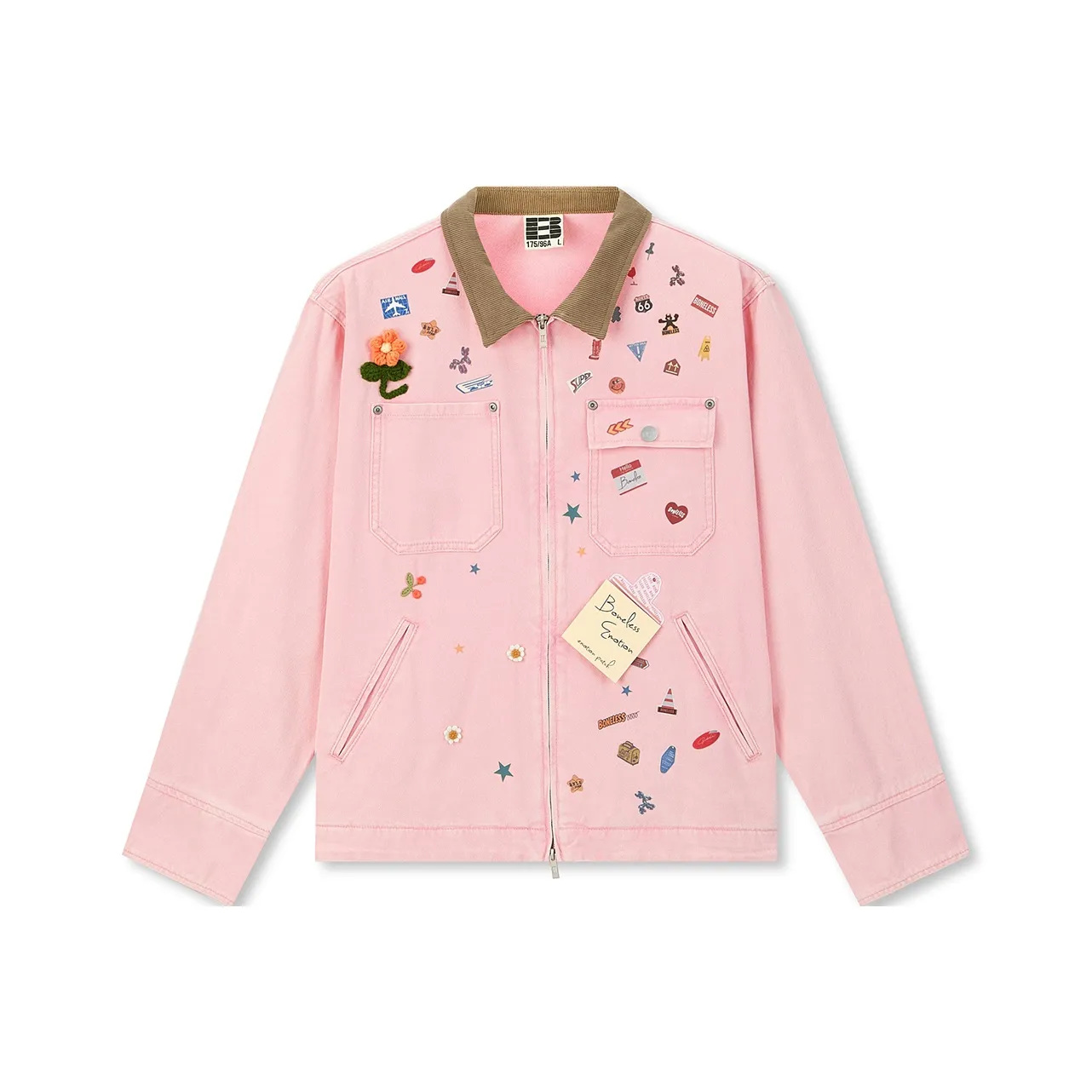 Бейсик Макаруново-розовый унисекс куртки