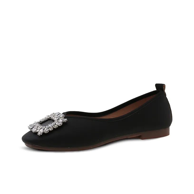 betu Квадратный каблук Mary Jane Женские Туфли Черные