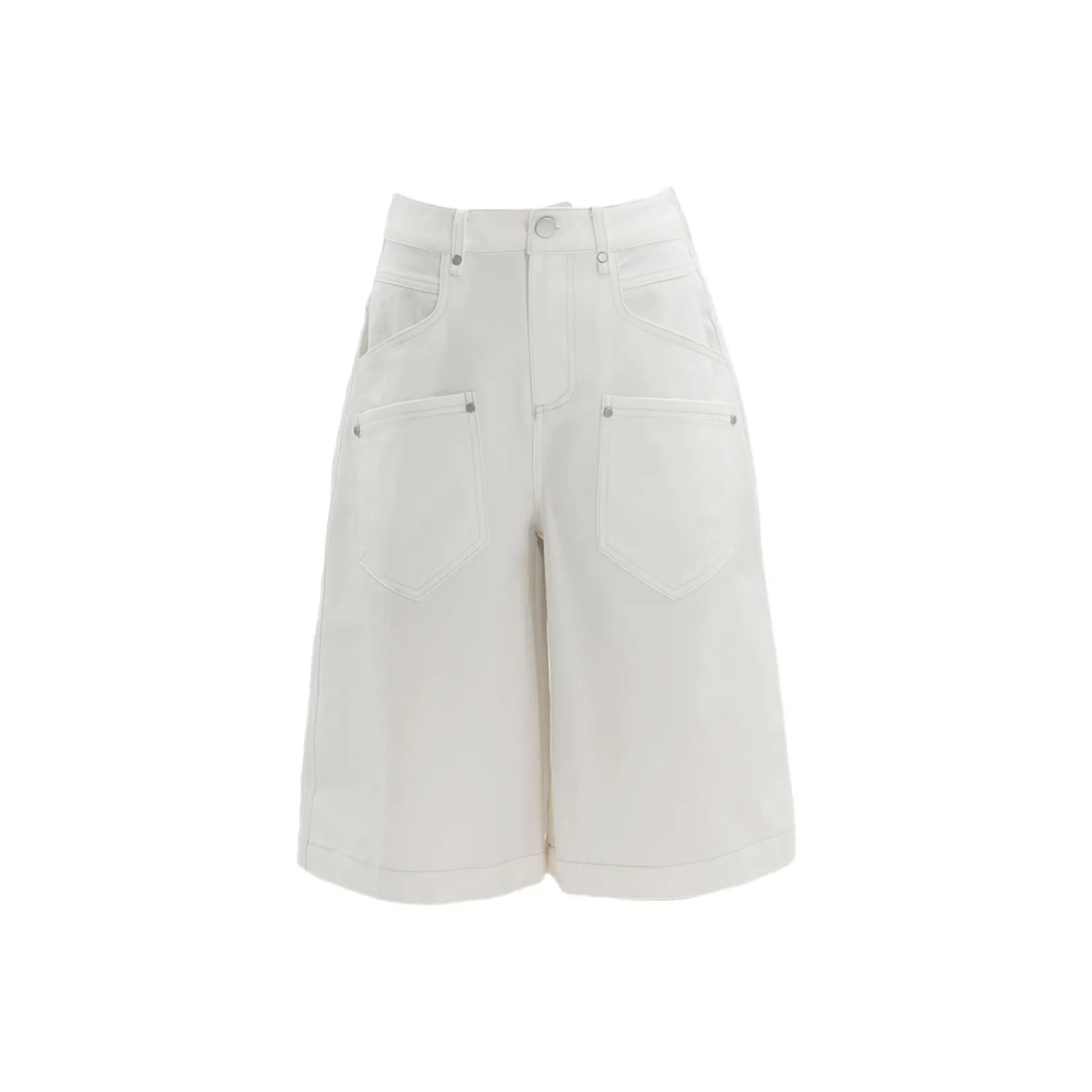 ZXZA Белые Женские Джинсовые Шорты